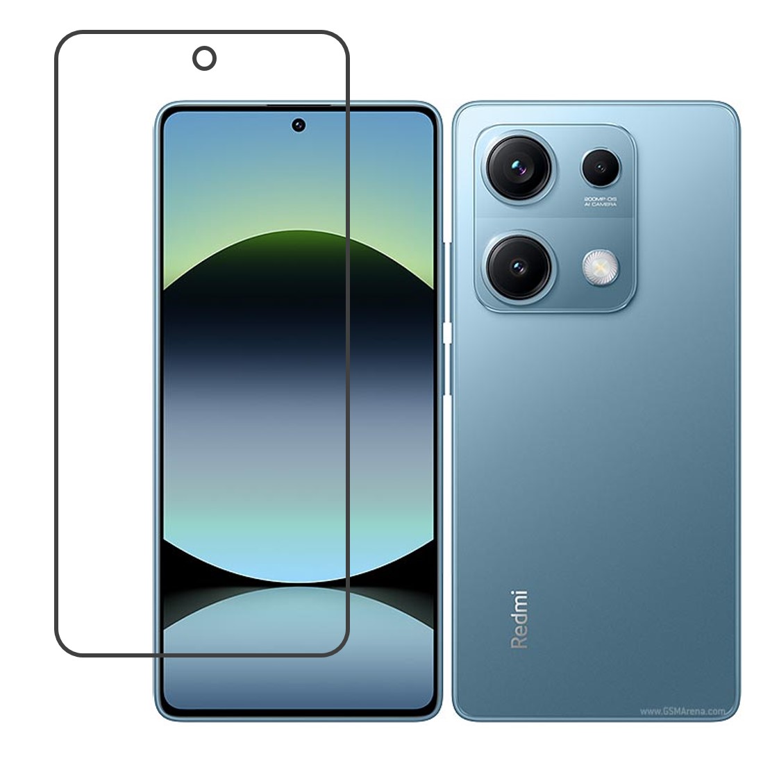 Xiaomi Redmi Note 14S Compatible With Mobile Front Screen Protector  (Flexible Screen Protector)