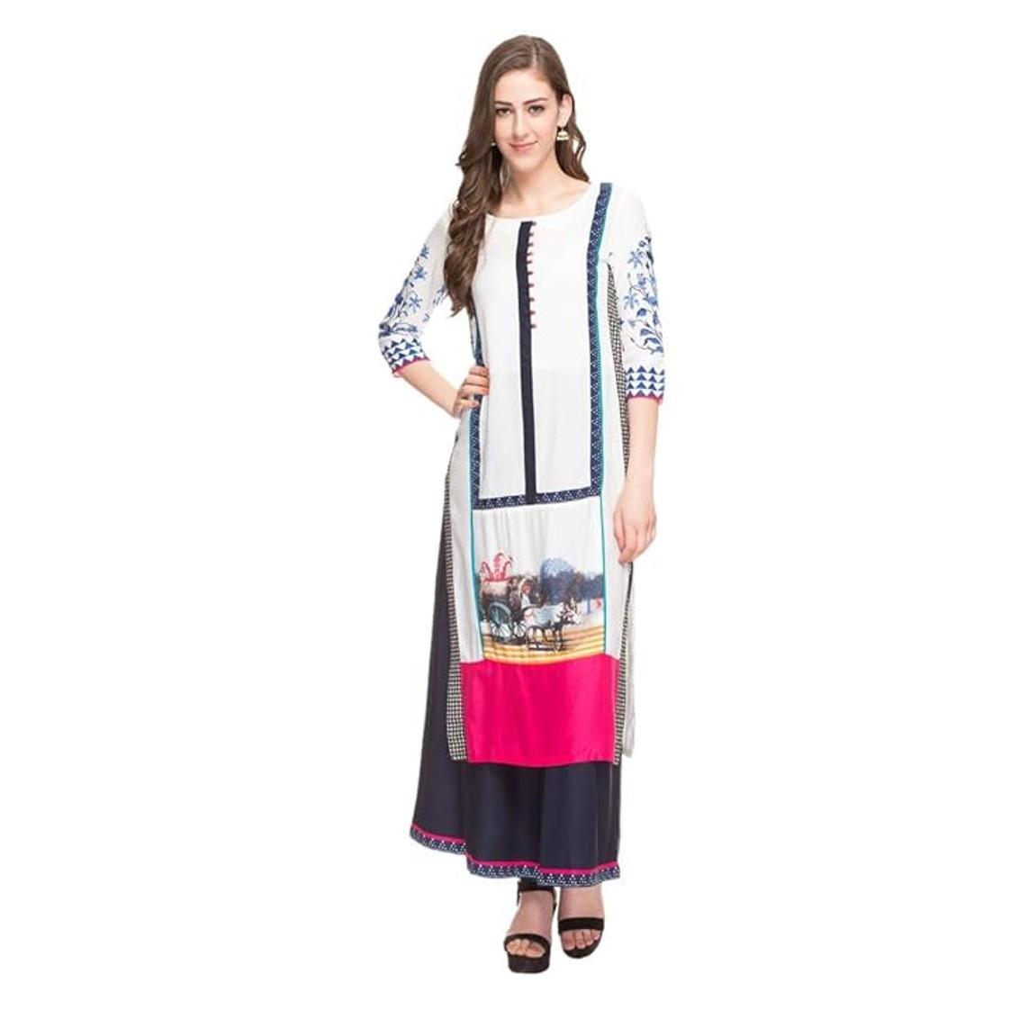Woman Straight Kurta White