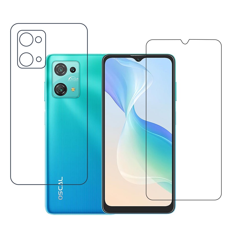 Blackview Oscal C30 Pro Protective Front & Back Compatible Mobile Screen Protector
