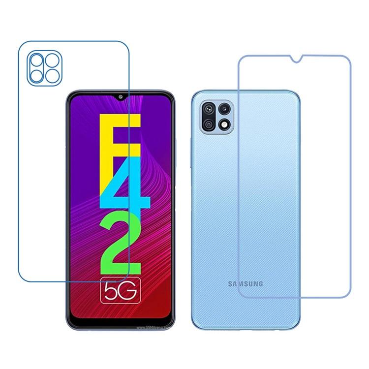 Samsung Galaxy F42 5G 9H Front & Back Flexible Compatible Mobile Screen Protector (Not a Tempered glass)