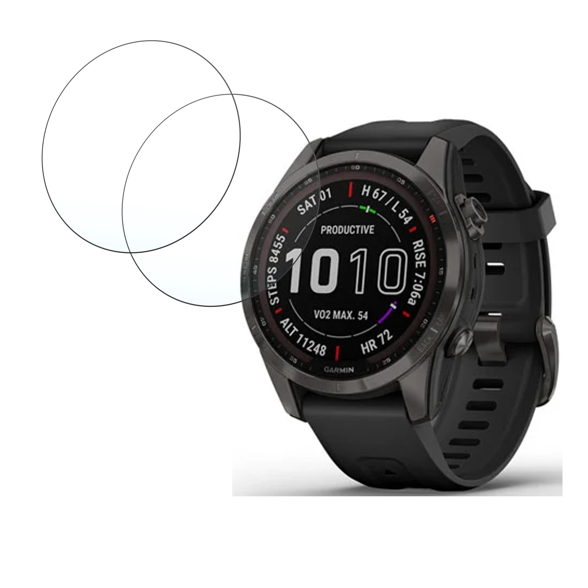 Garmin fenix 7S Sapphire Solar Smartwatch Screen Protector 9H Protective Compatible Flexible
