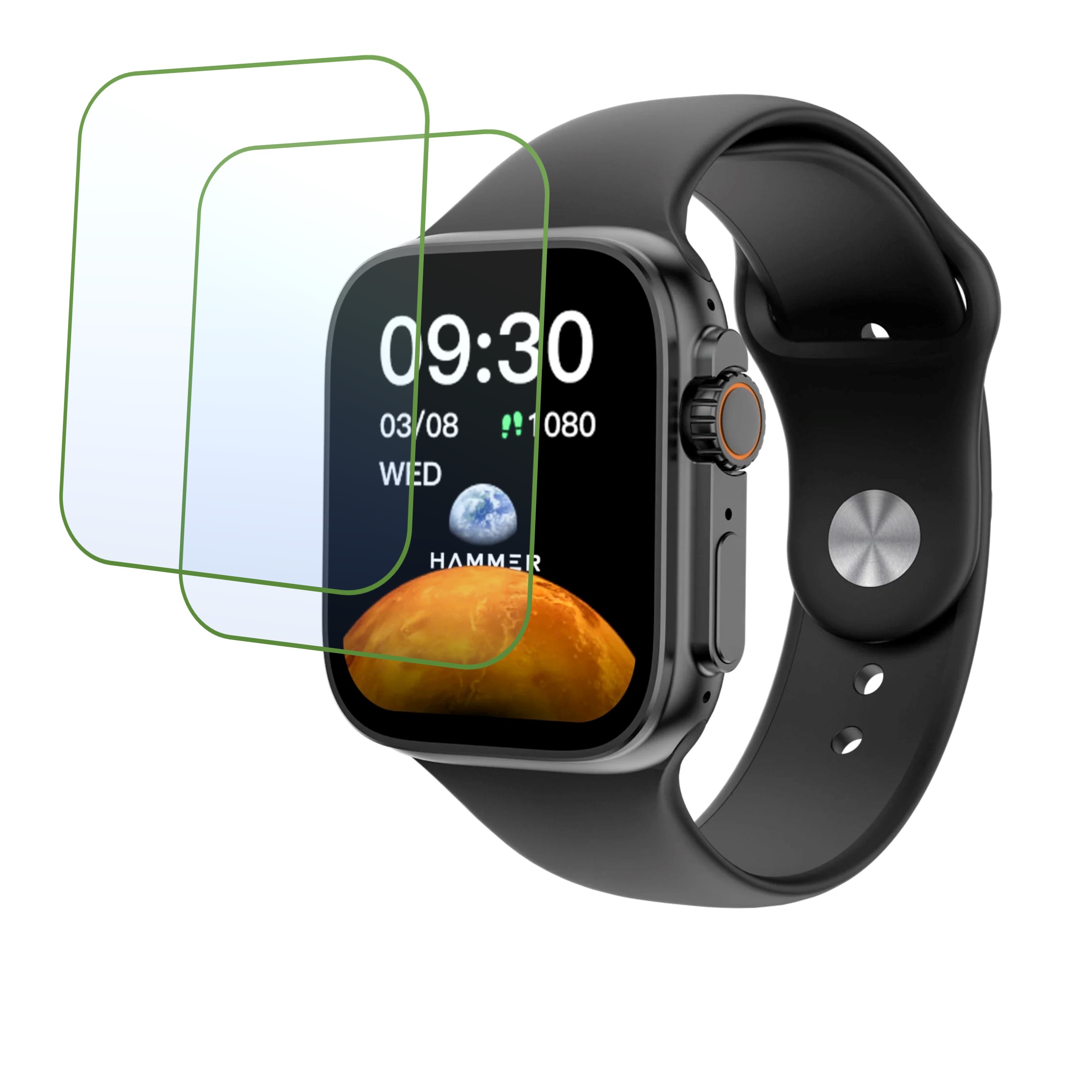 Hammer Pulse X Smartwatch Screen Protector 9H Protective Compatible Flexible