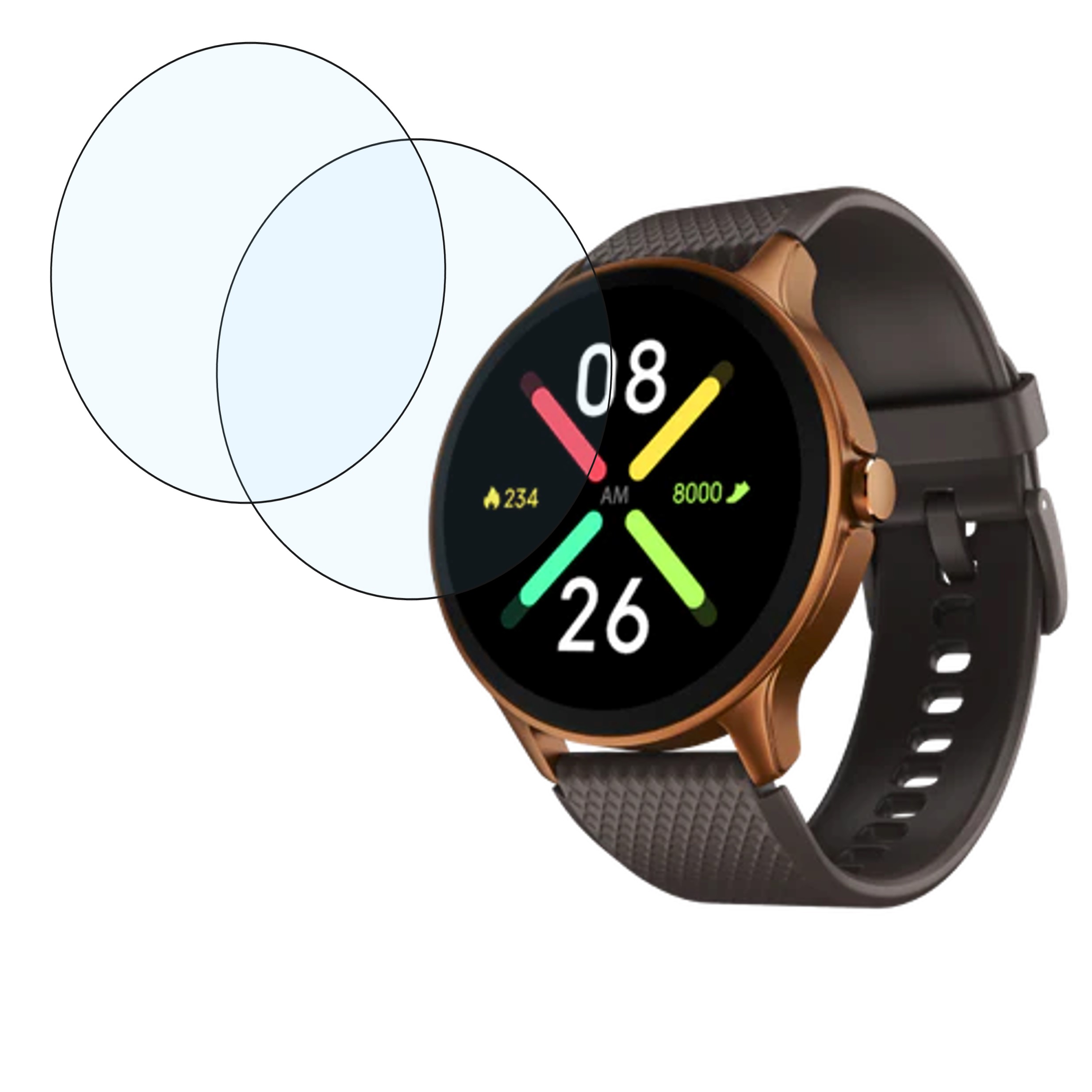 NoiseFit Fuse Smart Watch Smartwatch Screen Protector 9H Protective Compatible Flexible