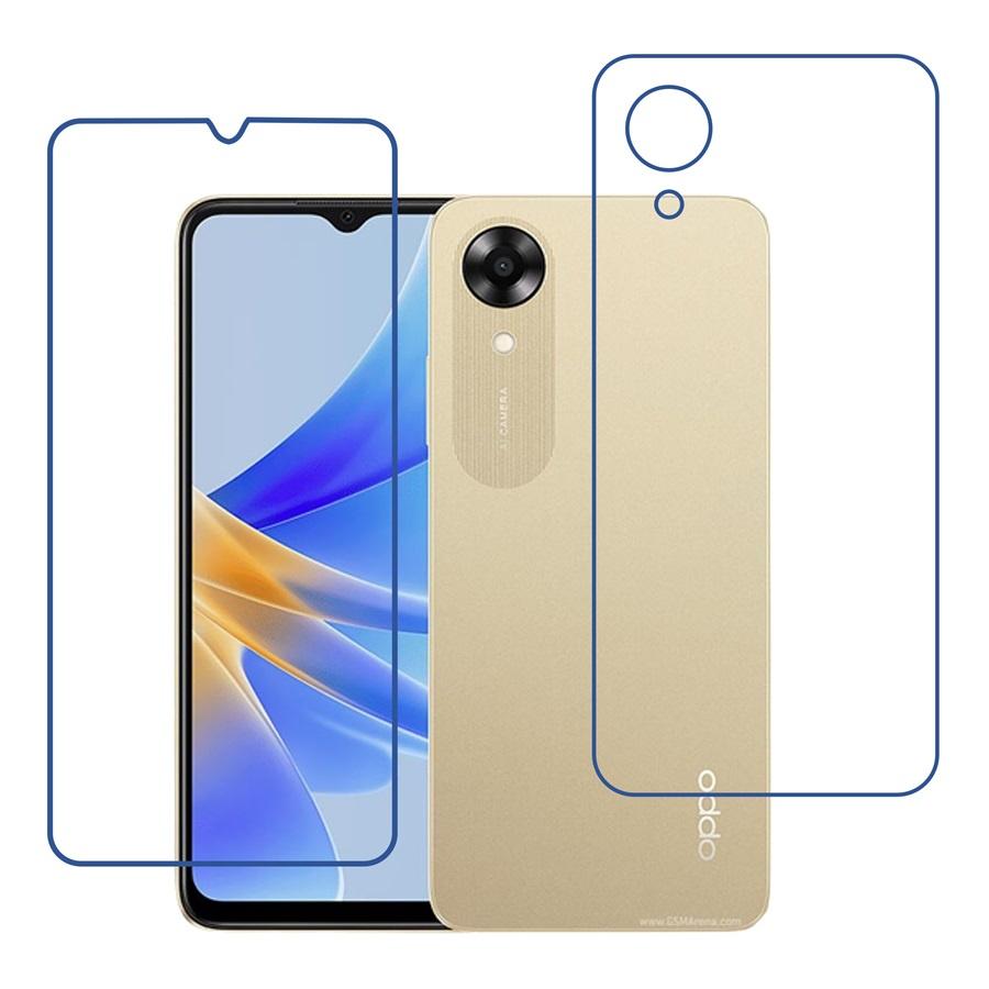 Oppo A17k 9H Protective Compatible Mobile Screen Protector For Front & Back (Not a Tempered glass)