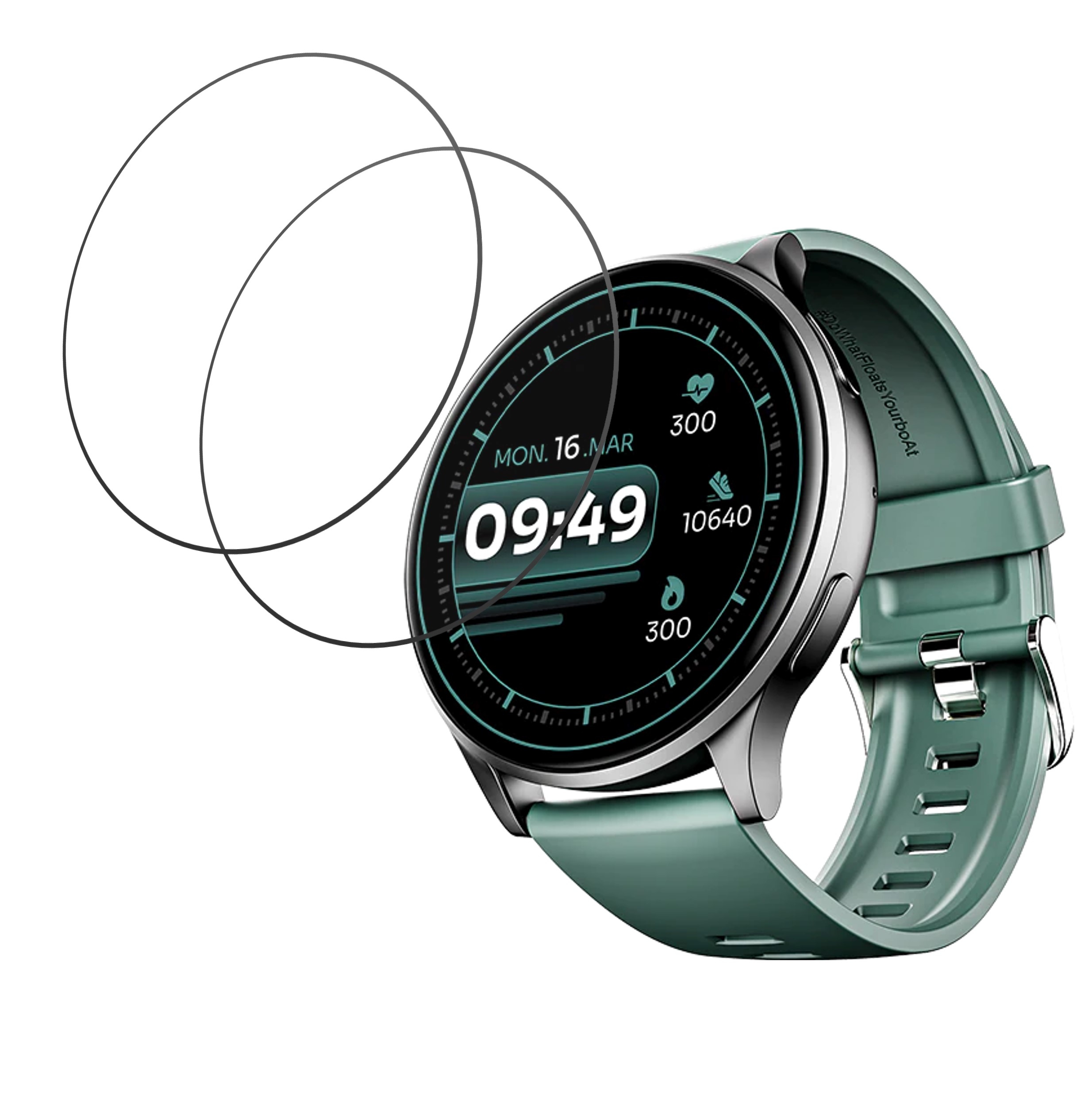 boAt Lunar Orb Smartwatch Screen Protector 9H Protective Compatible Flexible