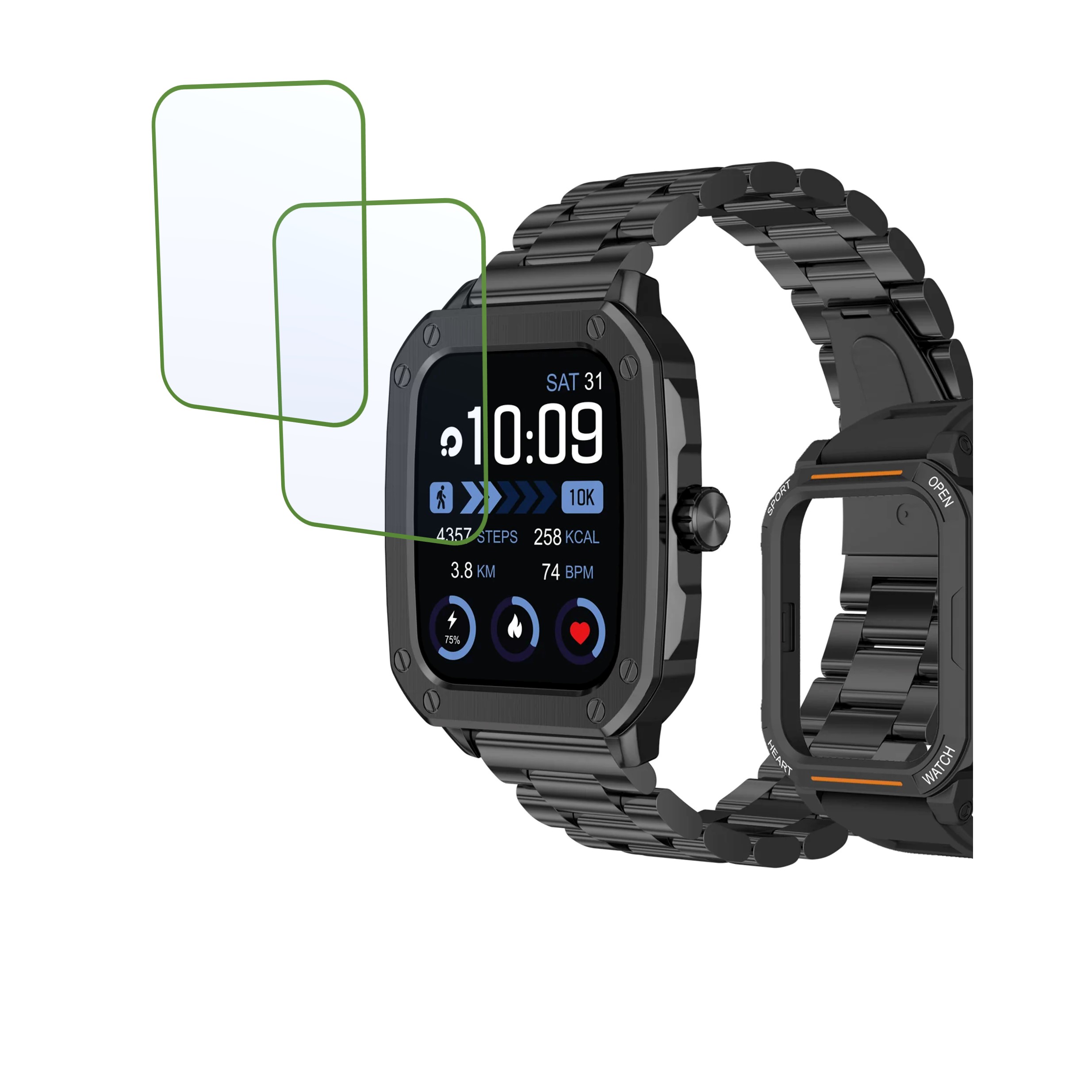 Maxima Pro Flash Plus Smartwatch Screen Protector 9H Protective Compatible Flexible