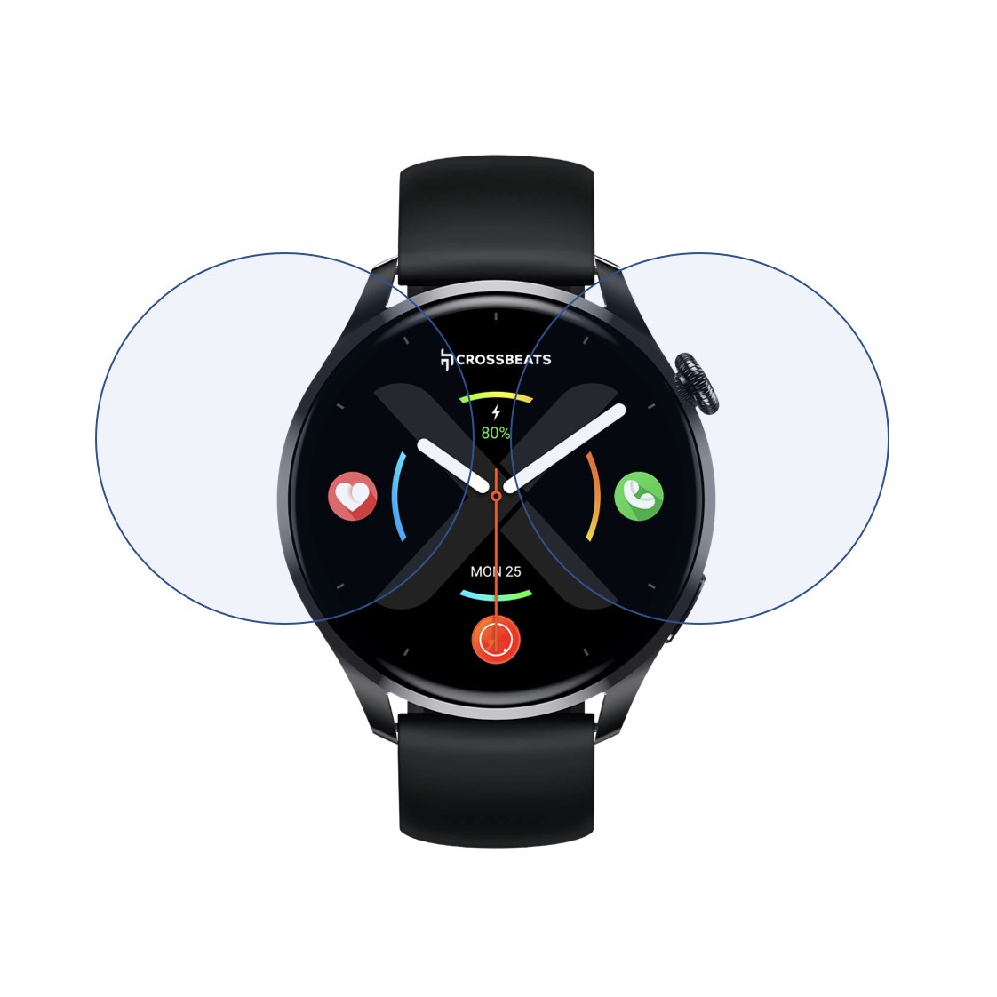 Crossbeats Orbit X Smartwatch Screen Protector 9H Protective Compatible Flexible