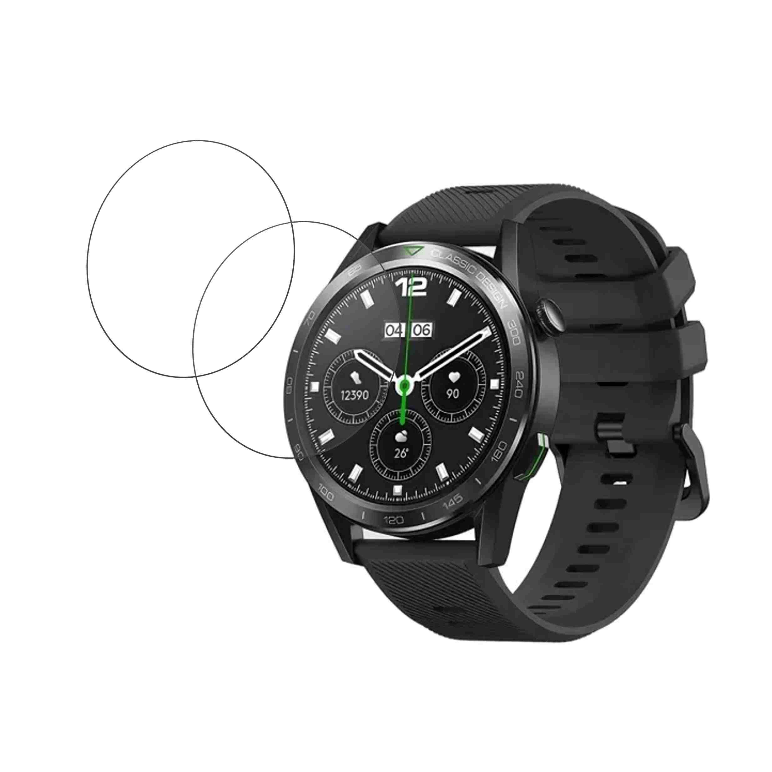 ZEBLAZE BTALK 3 Compatible Smartwatch Screen Protector (Pack of 02)