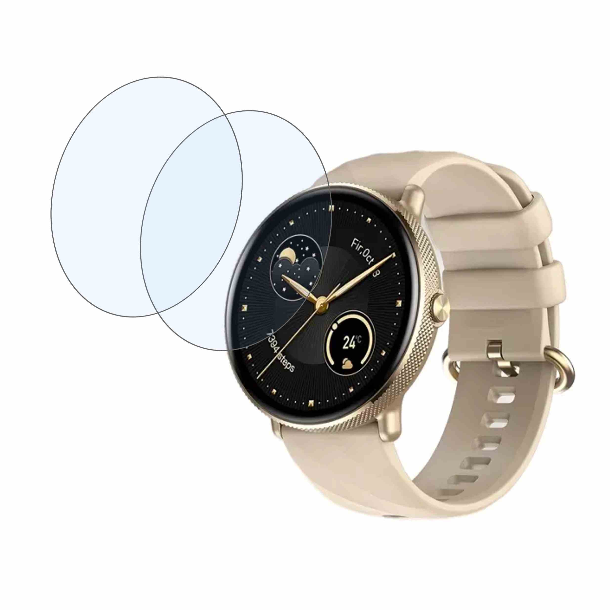 ZEBLAZE GTR 3 PRO Compatible Smartwatch Screen Protector (Pack of 02)
