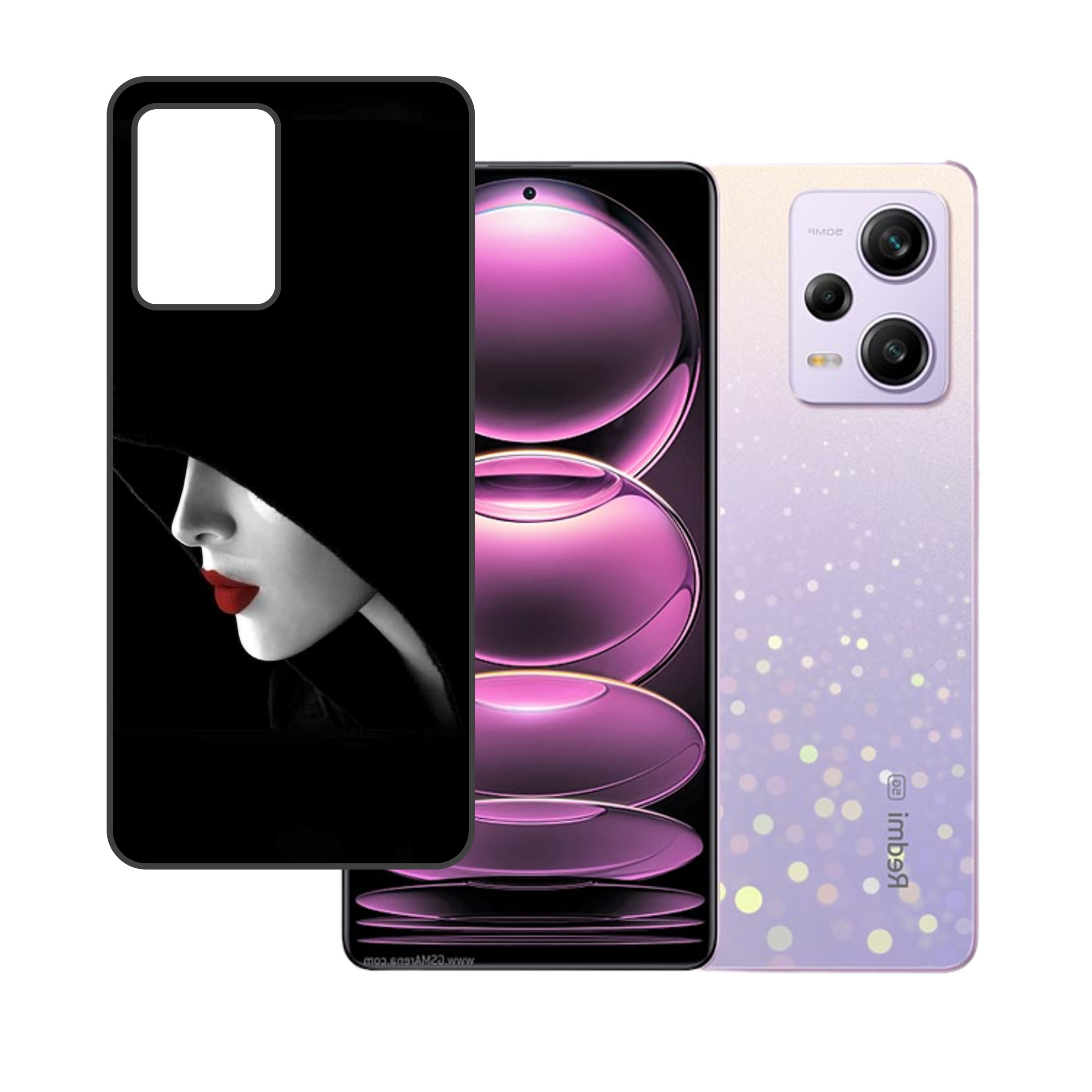 Xiaomi Redmi Note 12 UV Embossed Touch Feel Design back Skin Protector for (Not a Tempered glass)