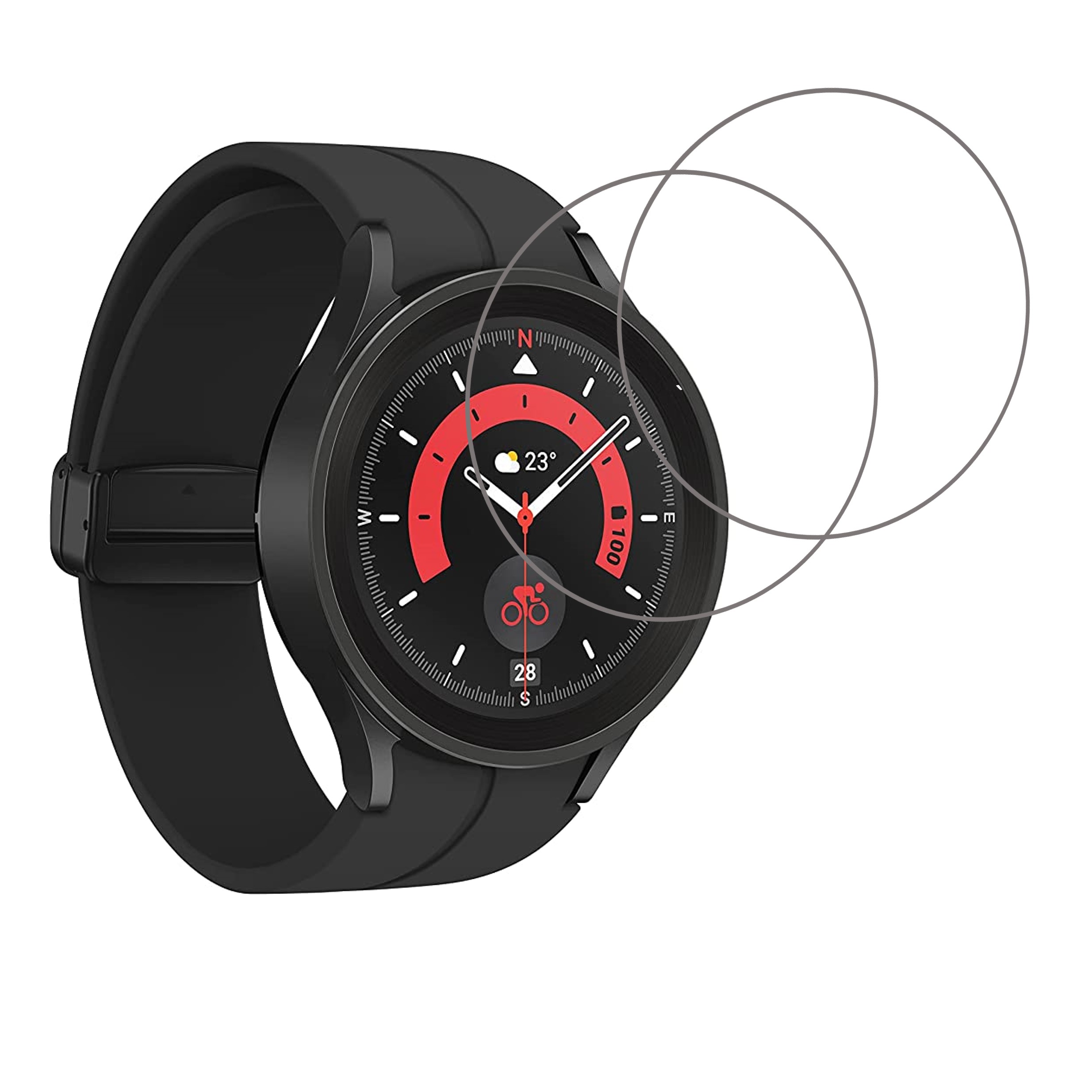 Galaxy Watch5 Pro LTE (45mm) Smartwatch Screen Protector 9H Protective Compatible Flexible