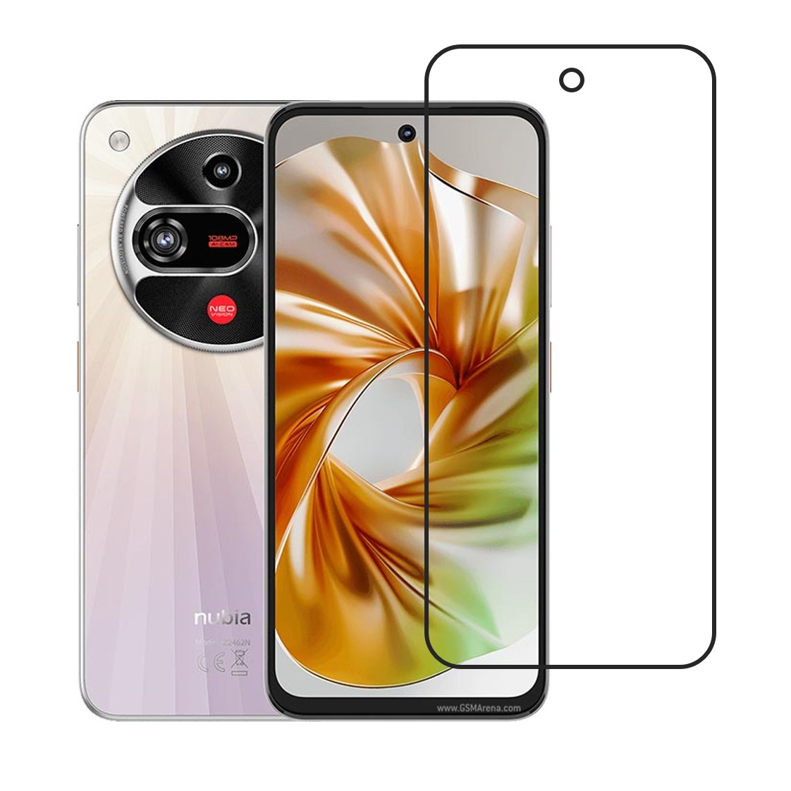 ZTE nubia Focus 2 Compatible With Mobile Front Screen Protector (Flexible Screen Protector)
