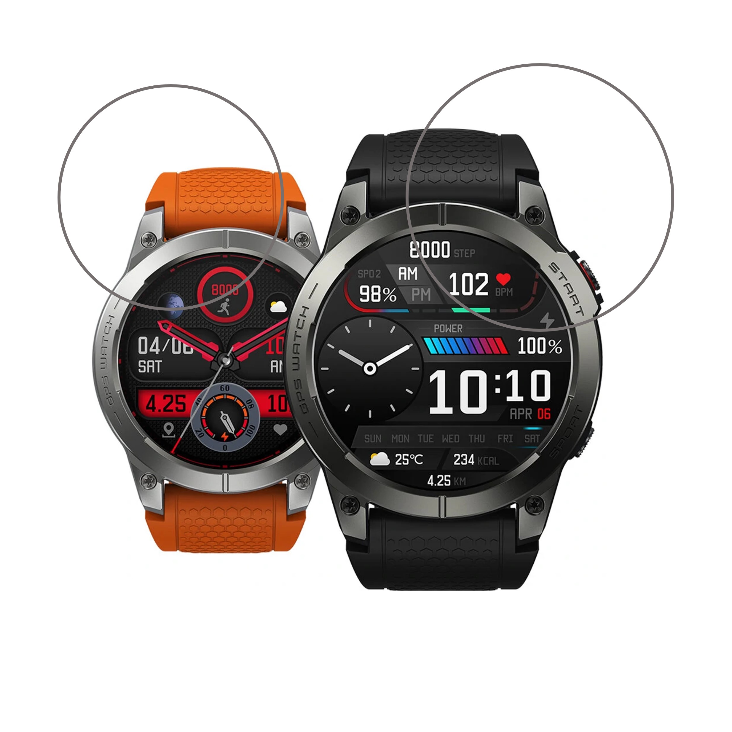 Zeblaze Stratos 3 Smartwatch Screen Protector 9H Protective Compatible Flexible