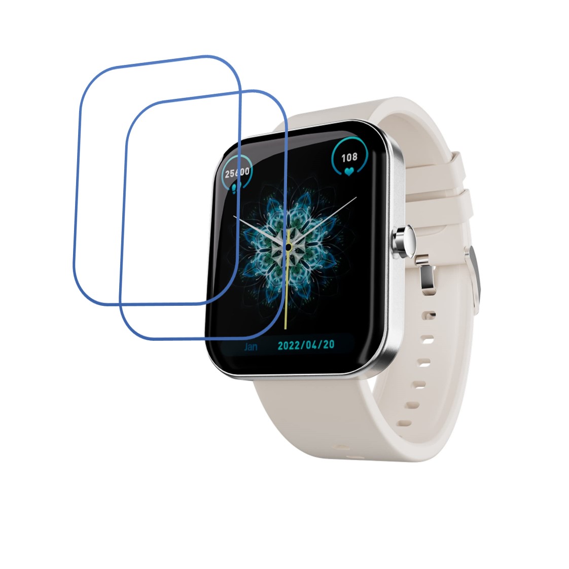 Fire-Boltt Neptune Compatible Smartwatch Screen Protector (Pack of 02)