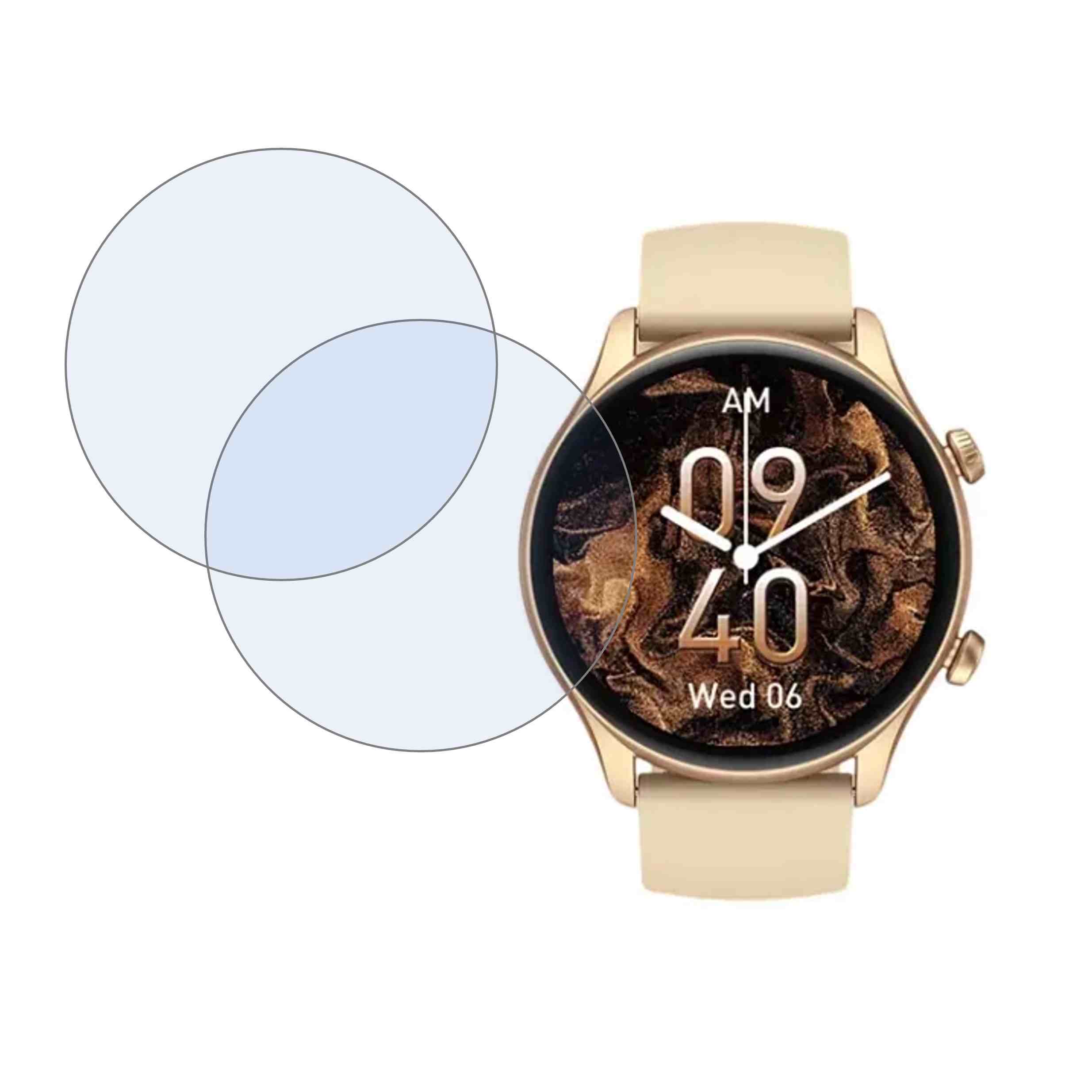 Zeblaze Btalk 3 Plus Compatible Smartwatch Screen Protector (Pack of 02)