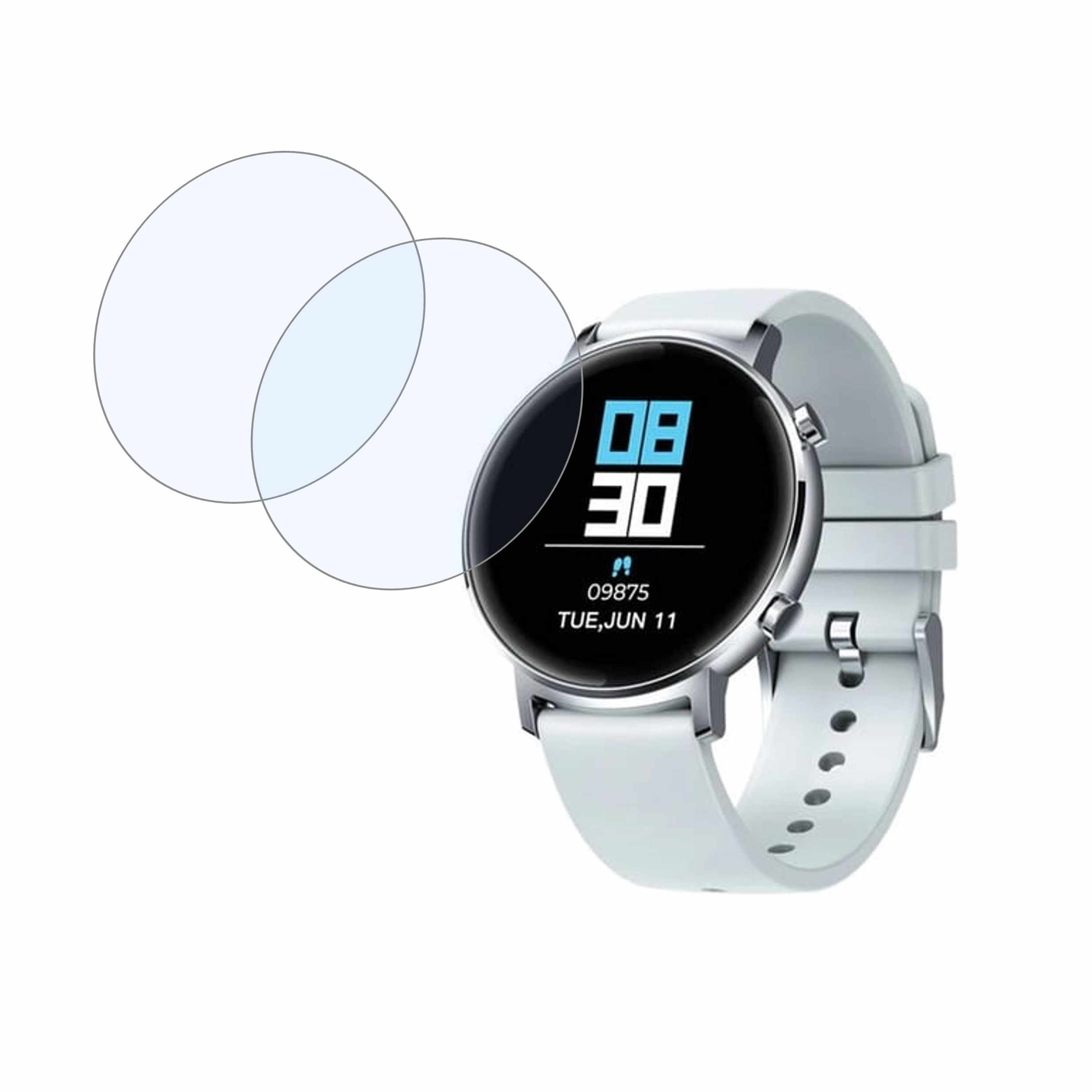 Zeblaze GTR Compatible Smartwatch Screen Protector (Pack of 02)