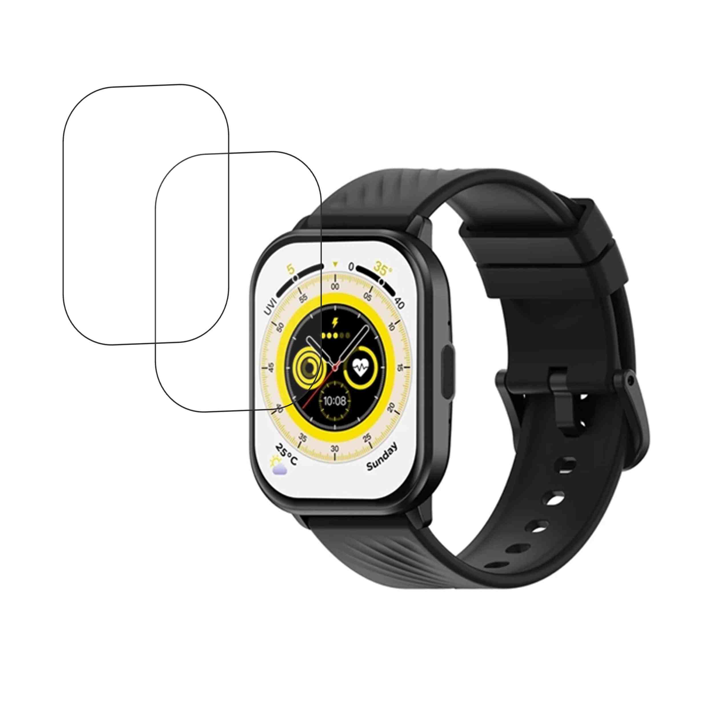 Zeblaze GTS 3 Compatible Smartwatch Screen Protector (Pack of 02)