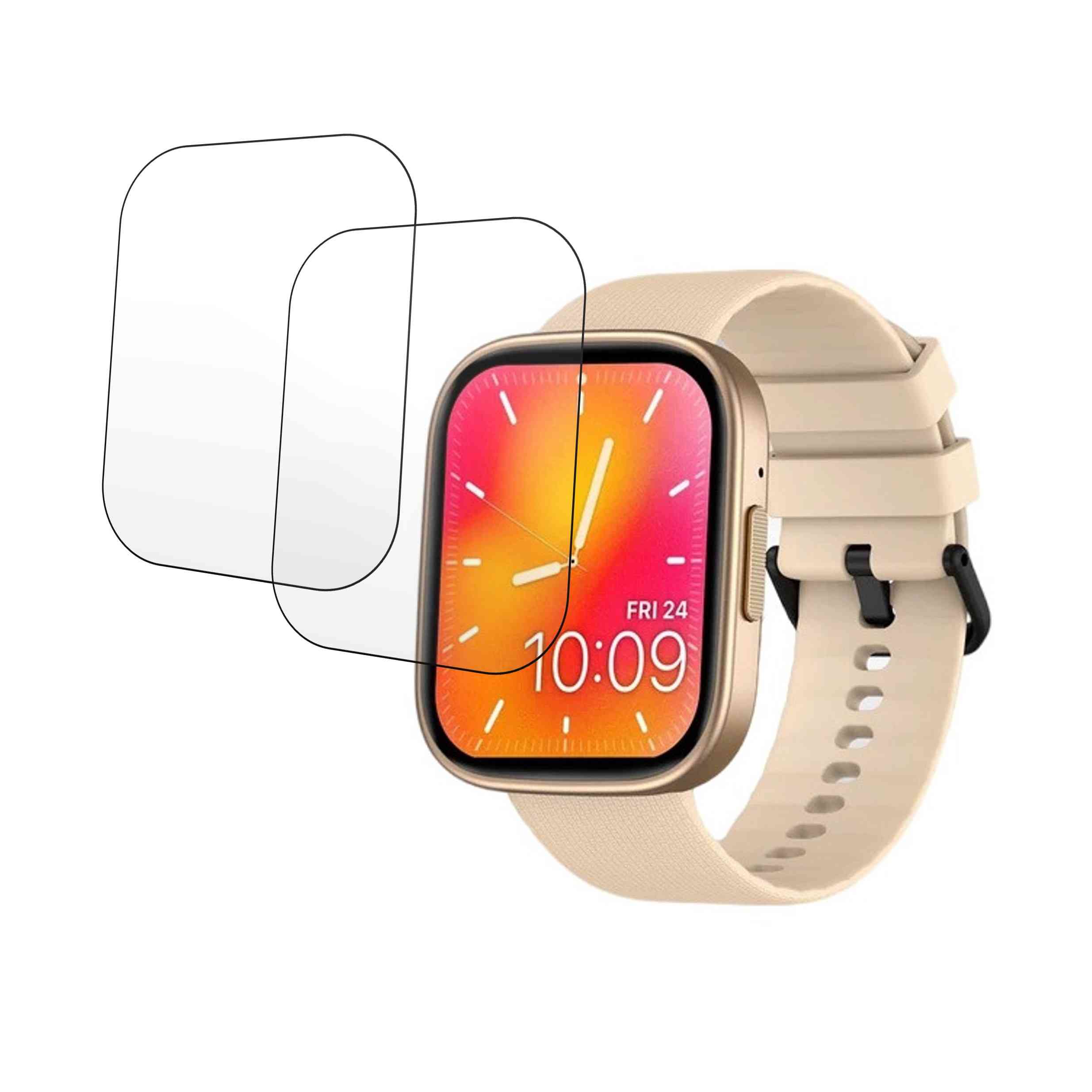 Zeblaze GTS 3 Plus Compatible Smartwatch Screen Protector (Pack of 02)