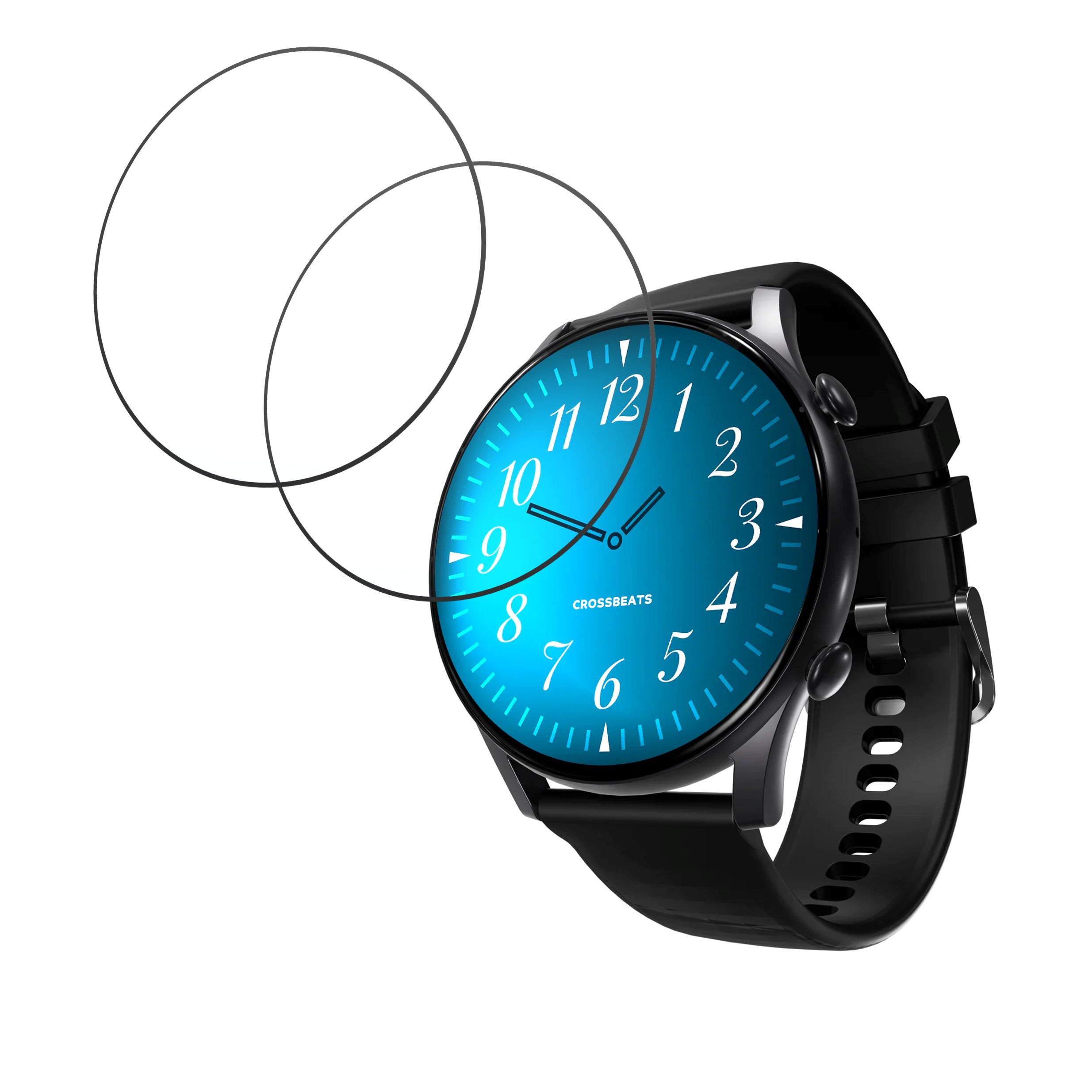 Crossbeats Apex Regal Smartwatch Screen Protector 9H Protective Compatible Flexible