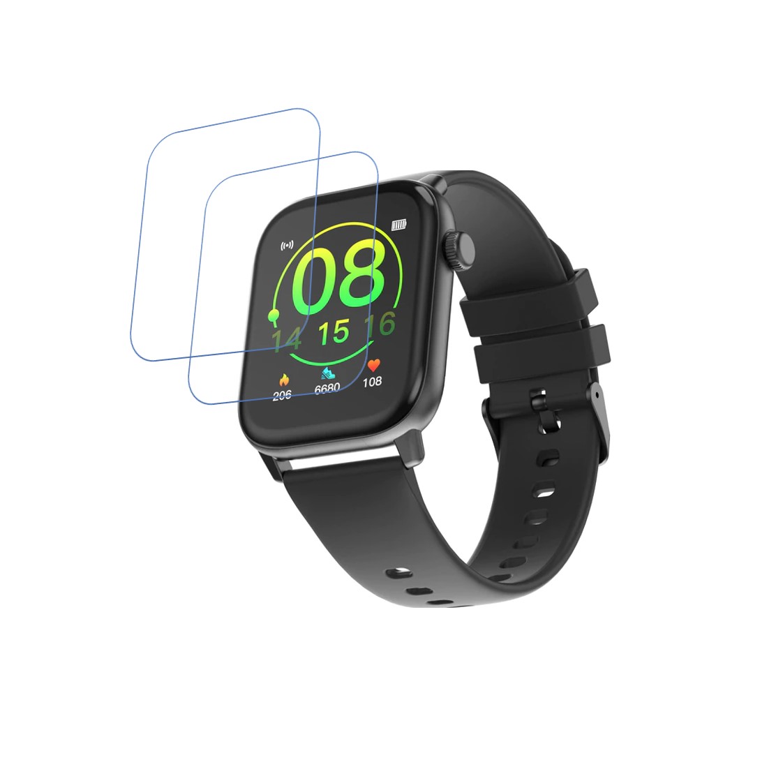 Ambrane FitsShot Grip Smartwatch Screen Protector 9H Protective Compatible Flexible
