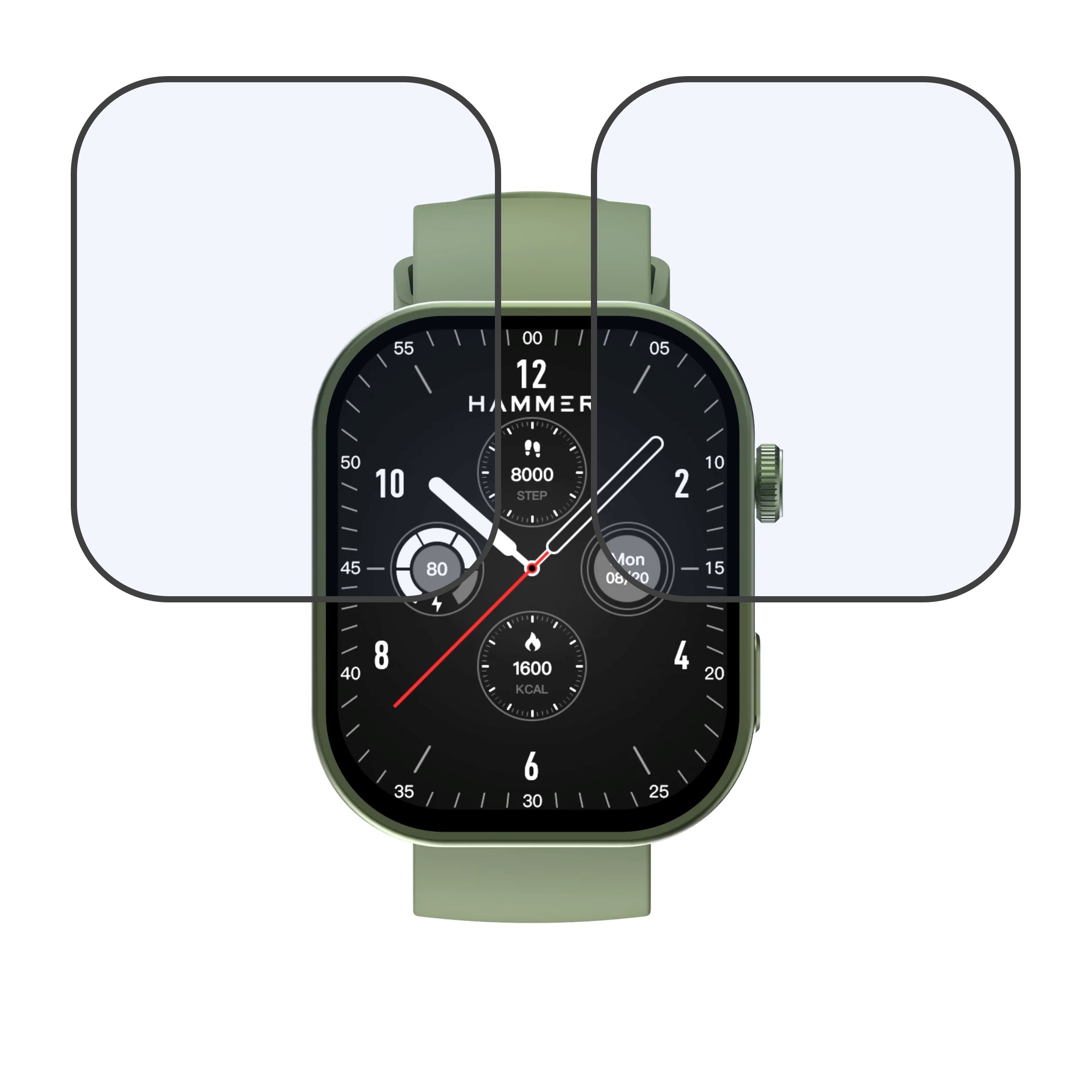 Hammer Tussle 2.01 Smartwatch Screen Protector 9H Protective Compatible Flexible