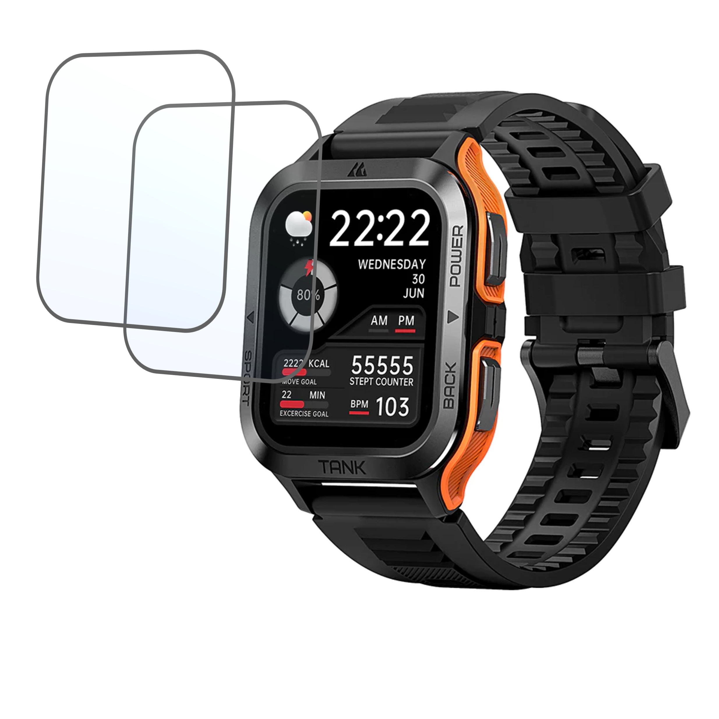 KOSPET TANK M2 Smartwatch Smartwatch Screen Protector 9H Protective Compatible Flexible