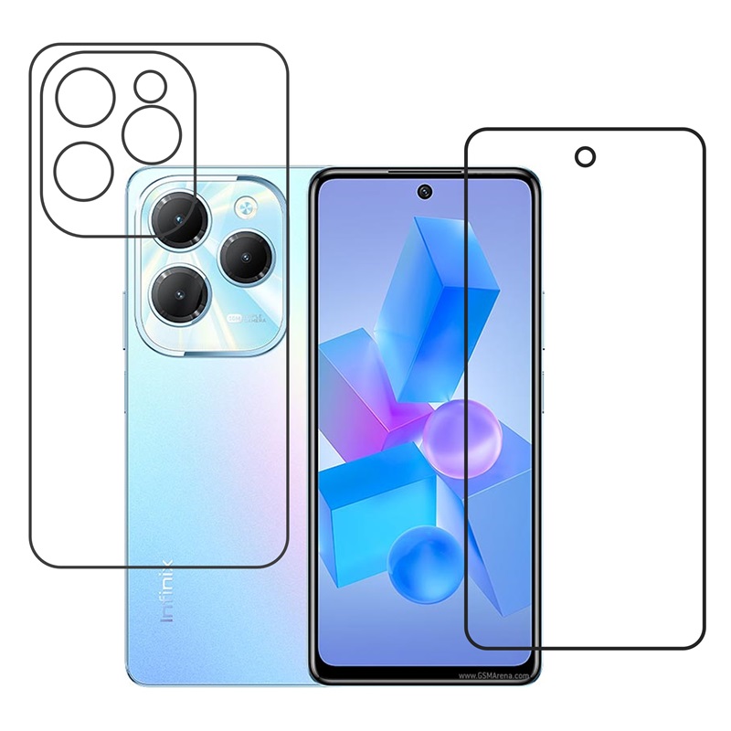 Infinix Hot 40 Protective Compatible Mobile Screen Protector For (Not a Tempered glass)