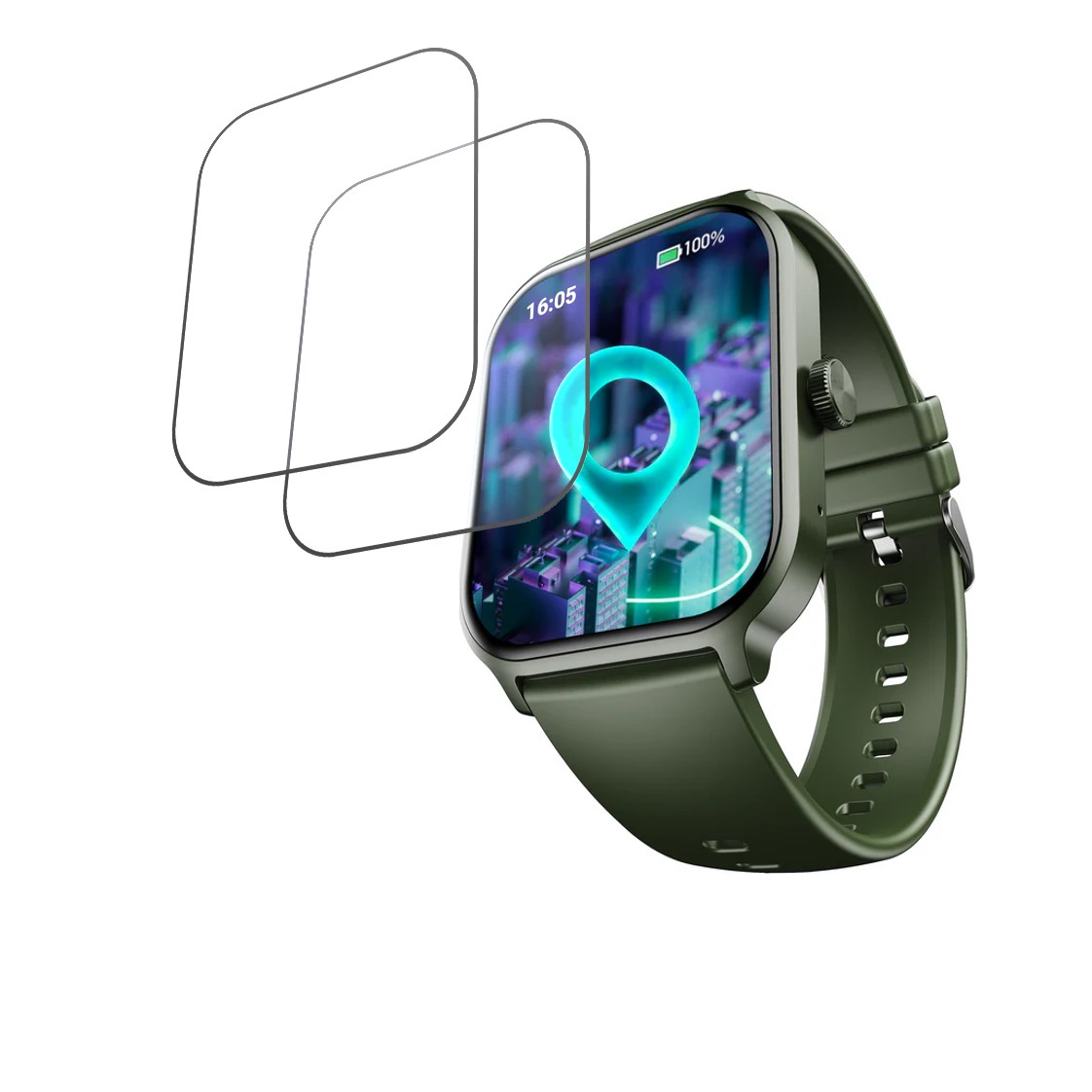 boAt Storm Call 3 Plus Compatible Smartwatch Screen Protector (Pack of 02)