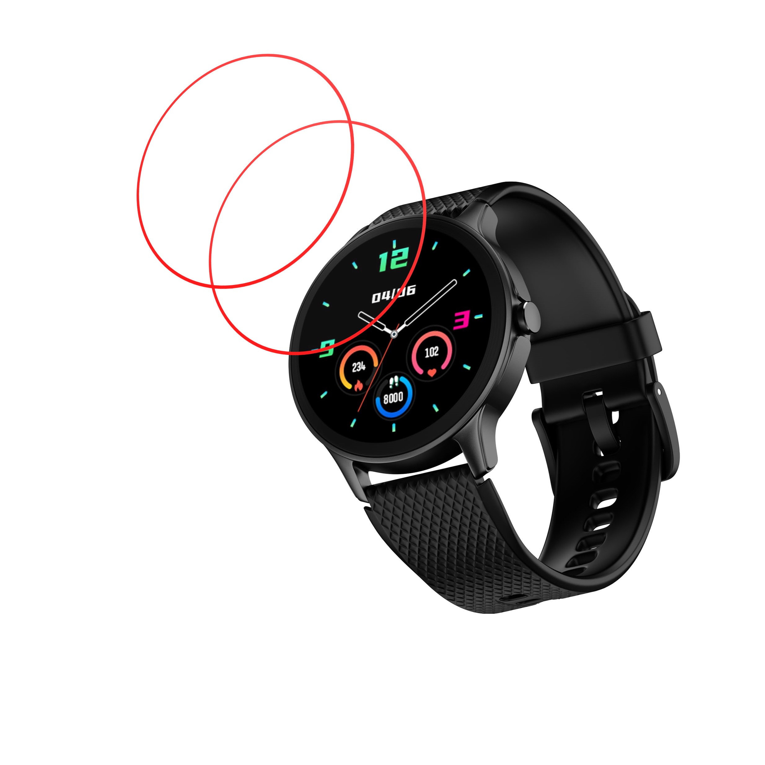 Noise Arc 1.38 Smartwatch Screen Protector 9H Protective Compatible Flexible