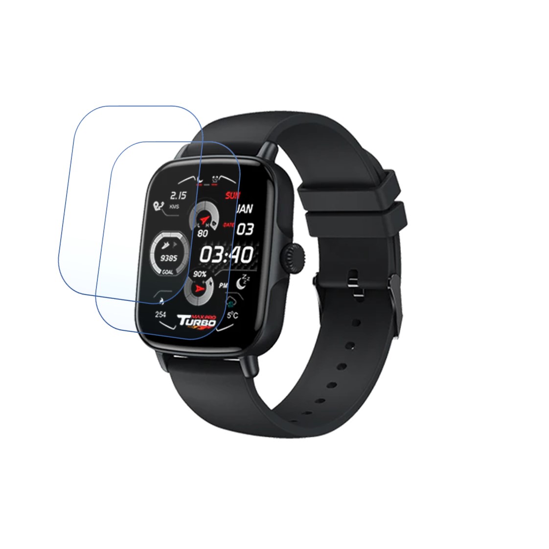 Maxima Max Pro Turbo Smartwatch Screen Protector 9H Protective Compatible Flexible
