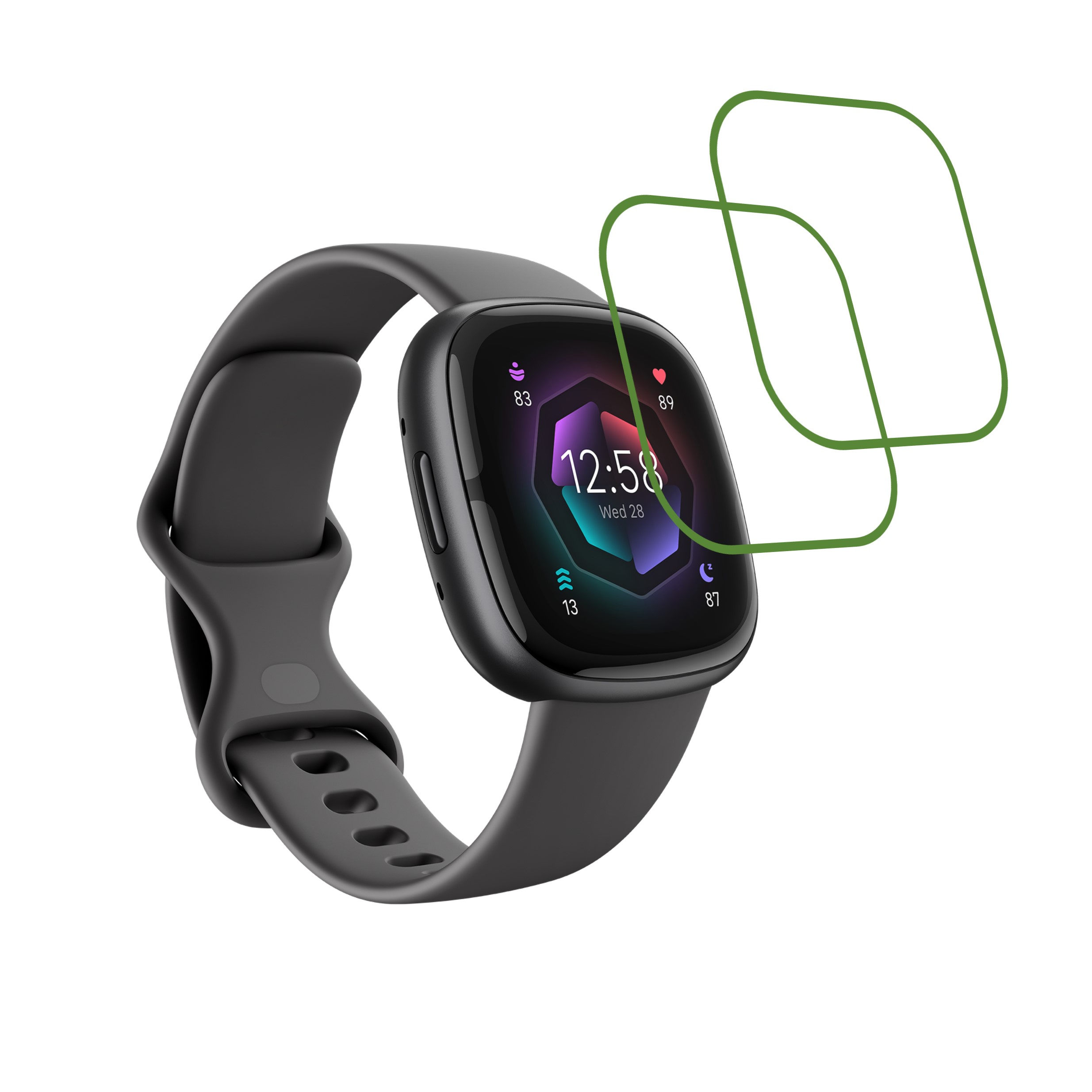 Fitbit Sense 2 Smartwatch Screen Protector 9H Protective Compatible Flexible