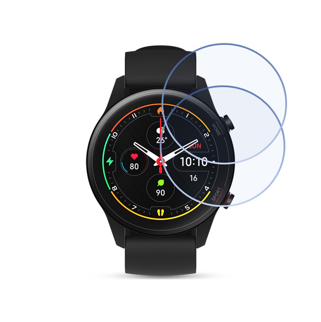 Mi Watch Revolve Active Black Smartwatch Screen Protector 9H Protective Compatible Flexible