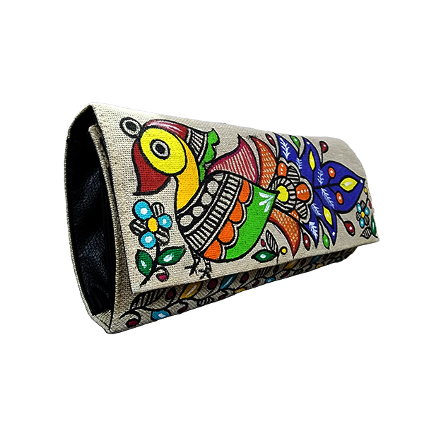 Traditional Mini Tote Bag - Peacock Design