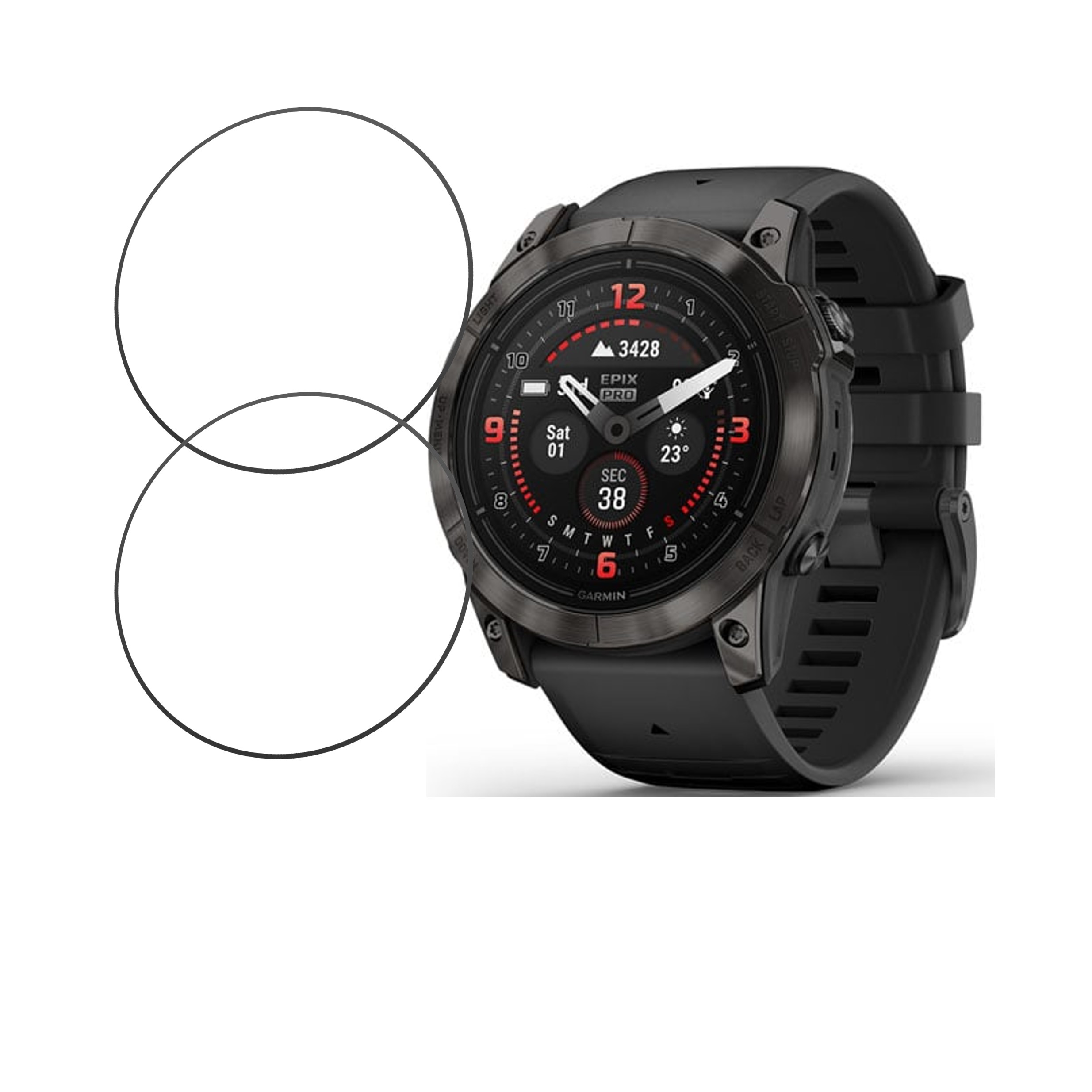 Garmin epix Pro 42mm Smartwatch Screen Protector 9H Protective Compatible Flexible