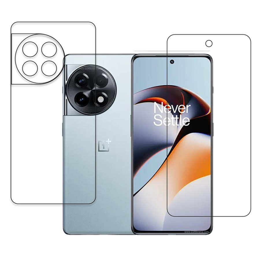 OnePlus 11R 9H Protective Compatible Mobile Screen Protector For Front & Back (Not a Tempered glass)
