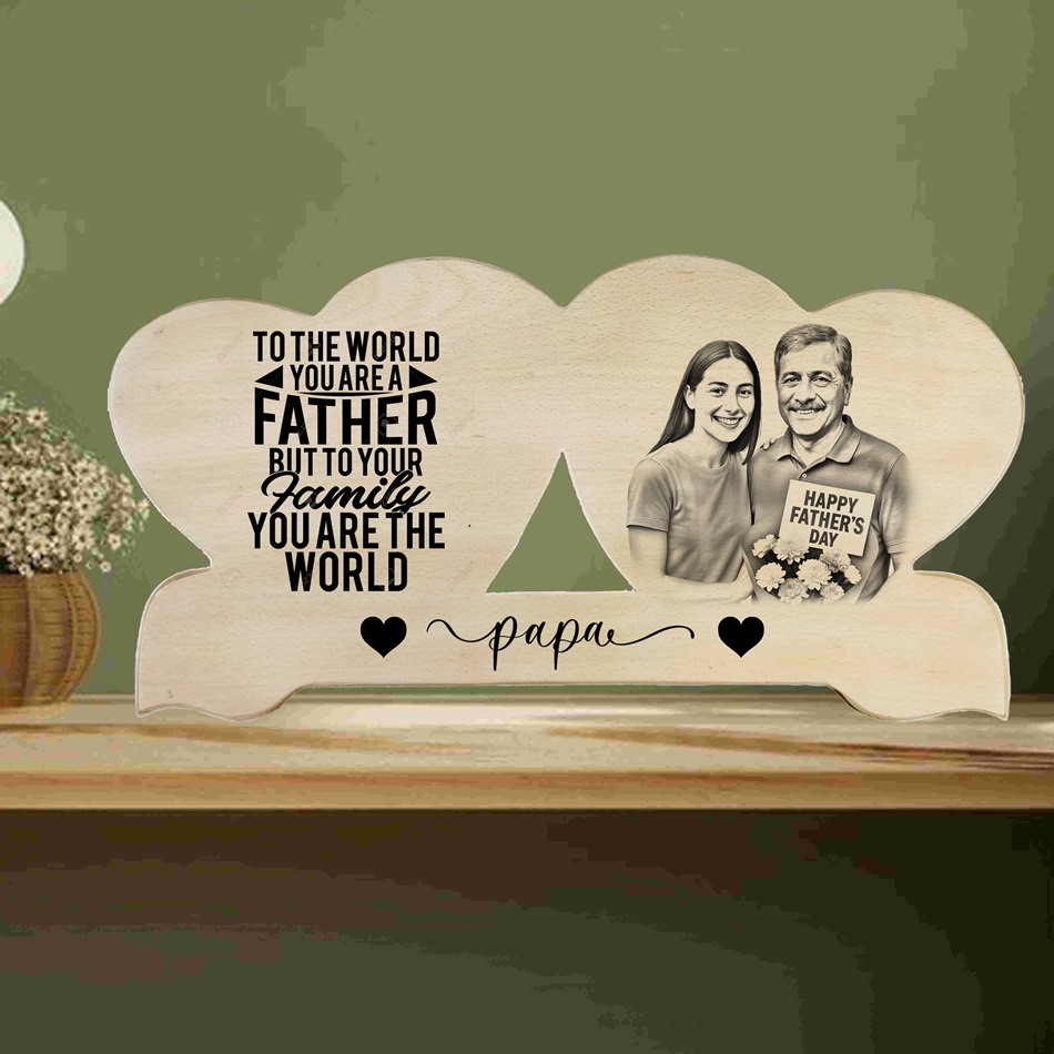 Handcrafted Wooden Frame for Dad – Personalized for Father’s Day | DVMART®