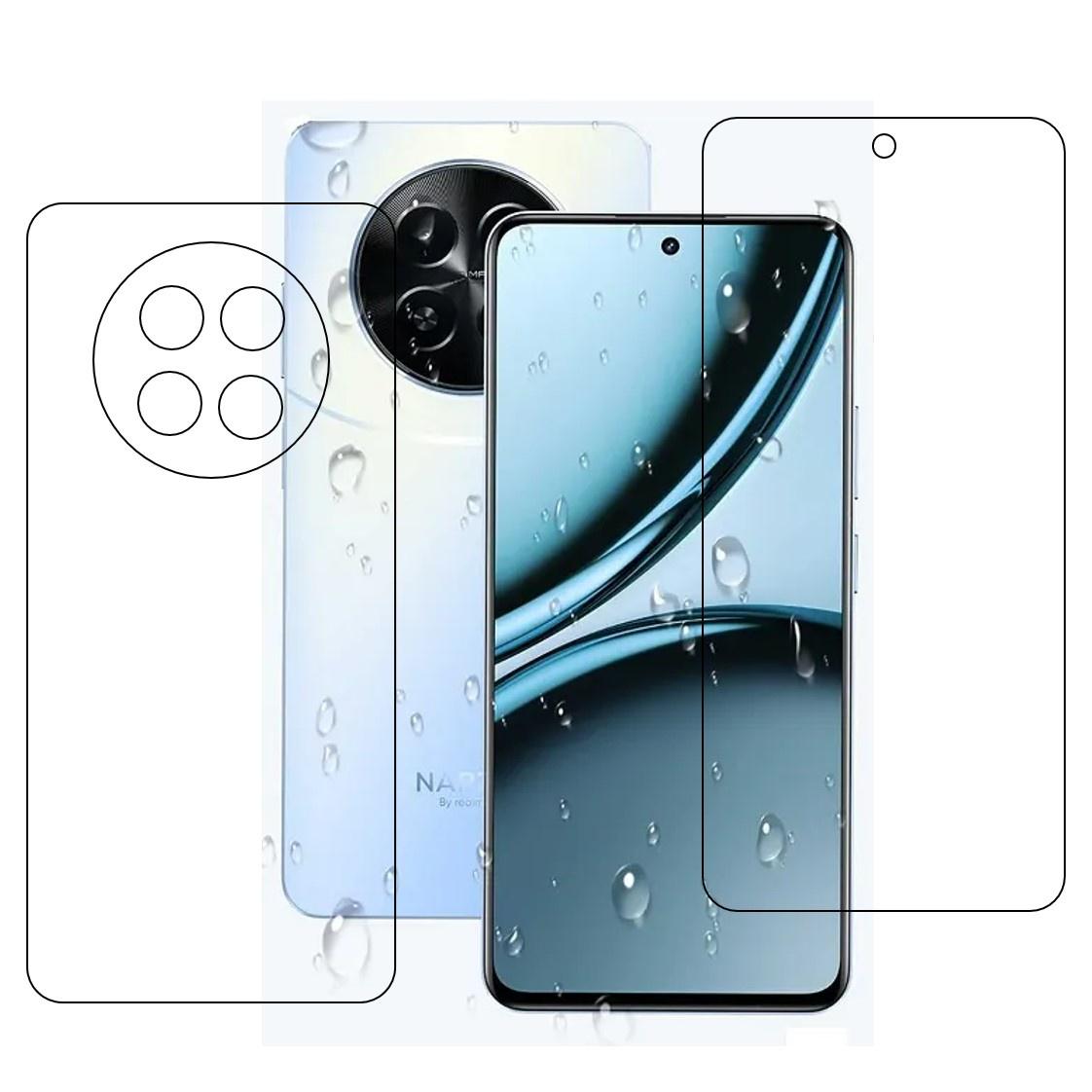 Realme Narzo 70x (Front & Back) 9H Protective Compatible Flexible Unbreakable Mobile Screen Protector