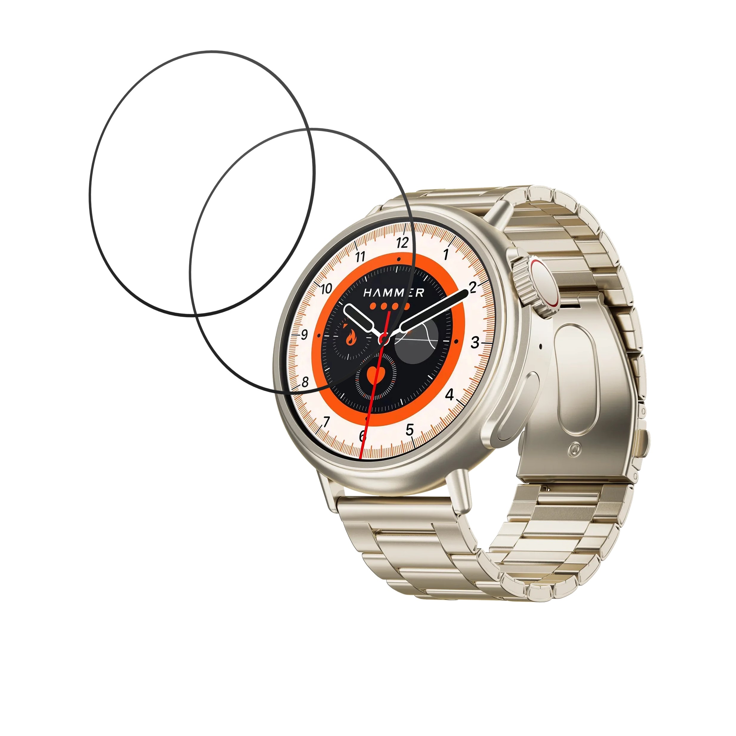 Hammer Active 3.0 Smartwatch Screen Protector 9H Protective Compatible Flexible
