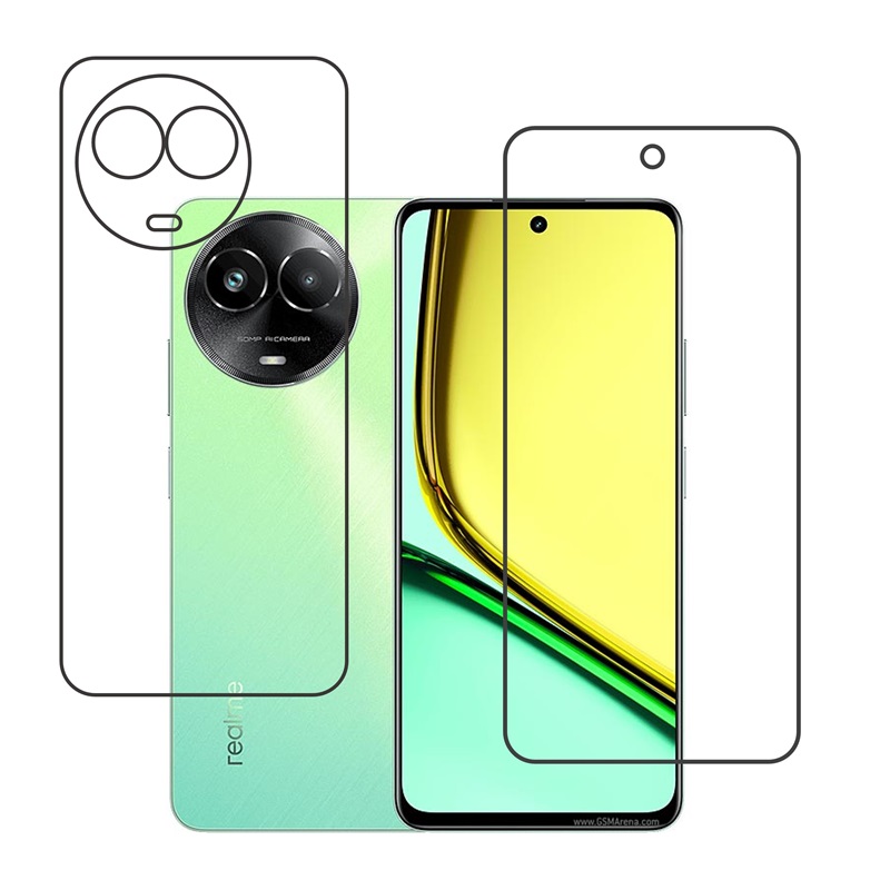Realme C67 Protective Compatible Mobile Screen Protector For (Not a Tempered glass)