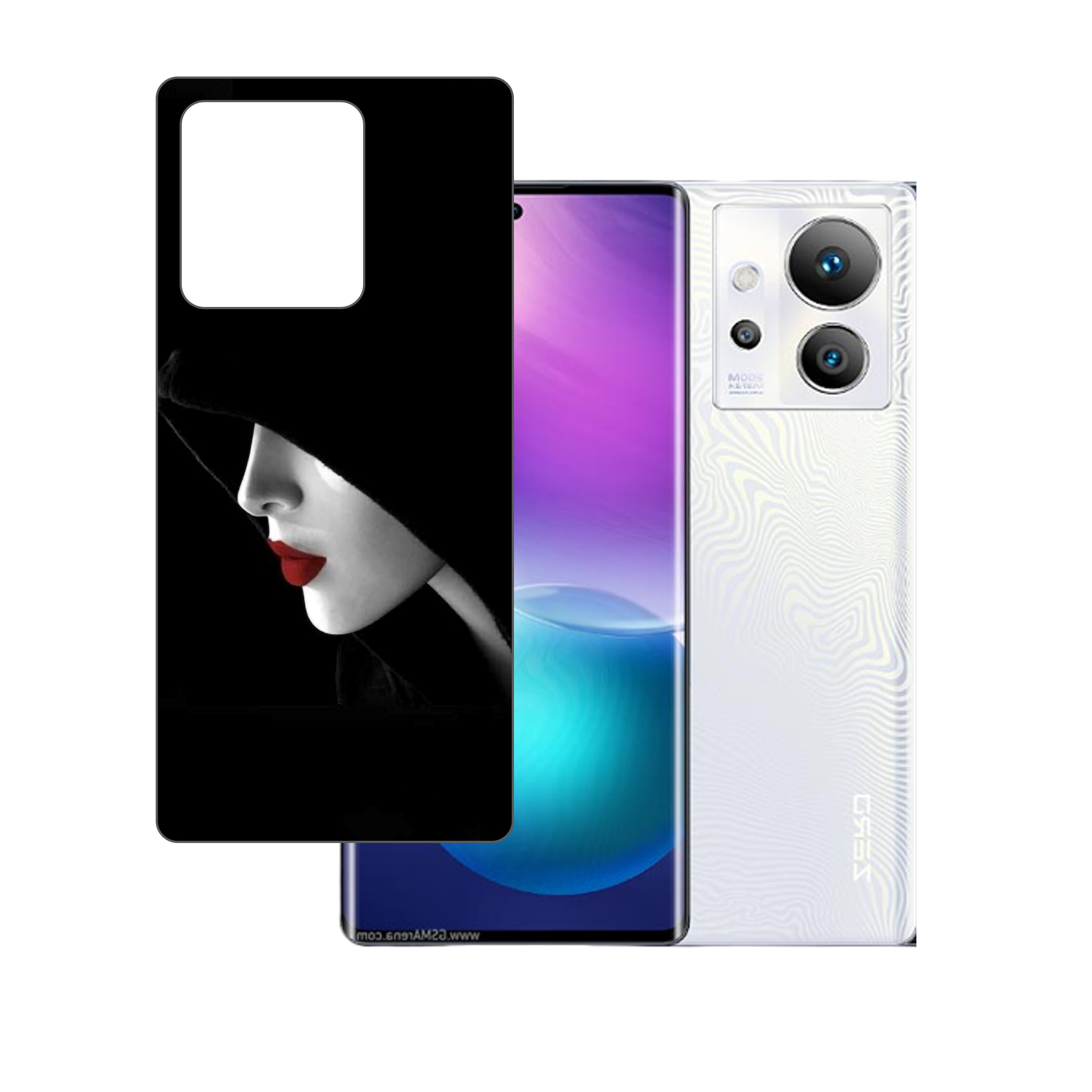 Infinix Zero Ultra UV Embossed Touch Feel Design back Skin Protector for (Not a Tempered glass)