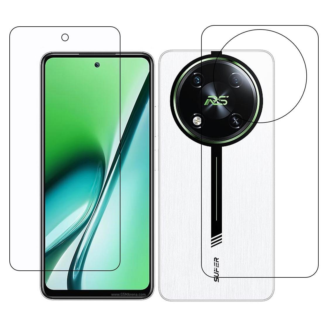 itel RS4 (Front & Back) 9H Protective Compatible Flexible Unbreakable Mobile Screen Protector