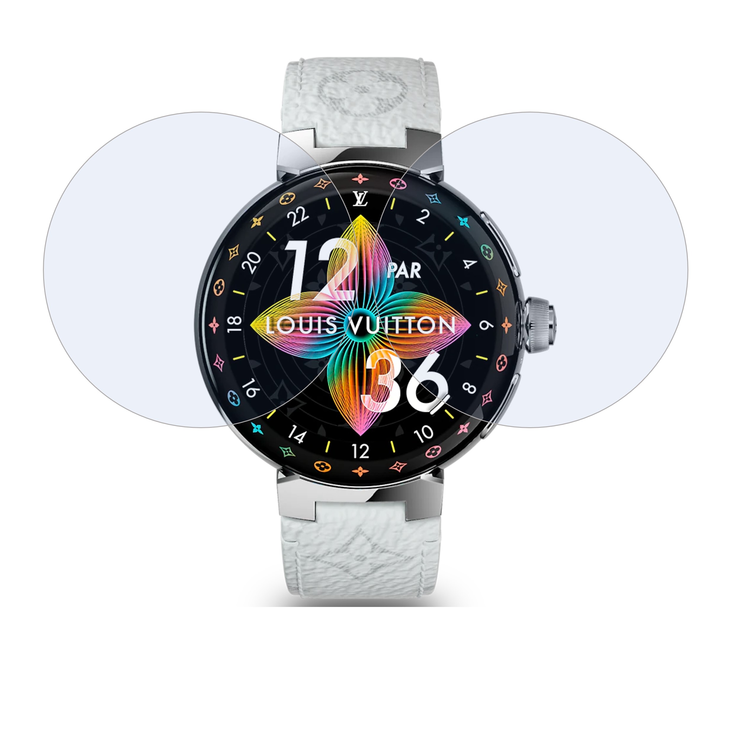 louis vuitton TAMBOUR HORIZON Smartwatch Screen Protector 9H Protective Compatible Flexible