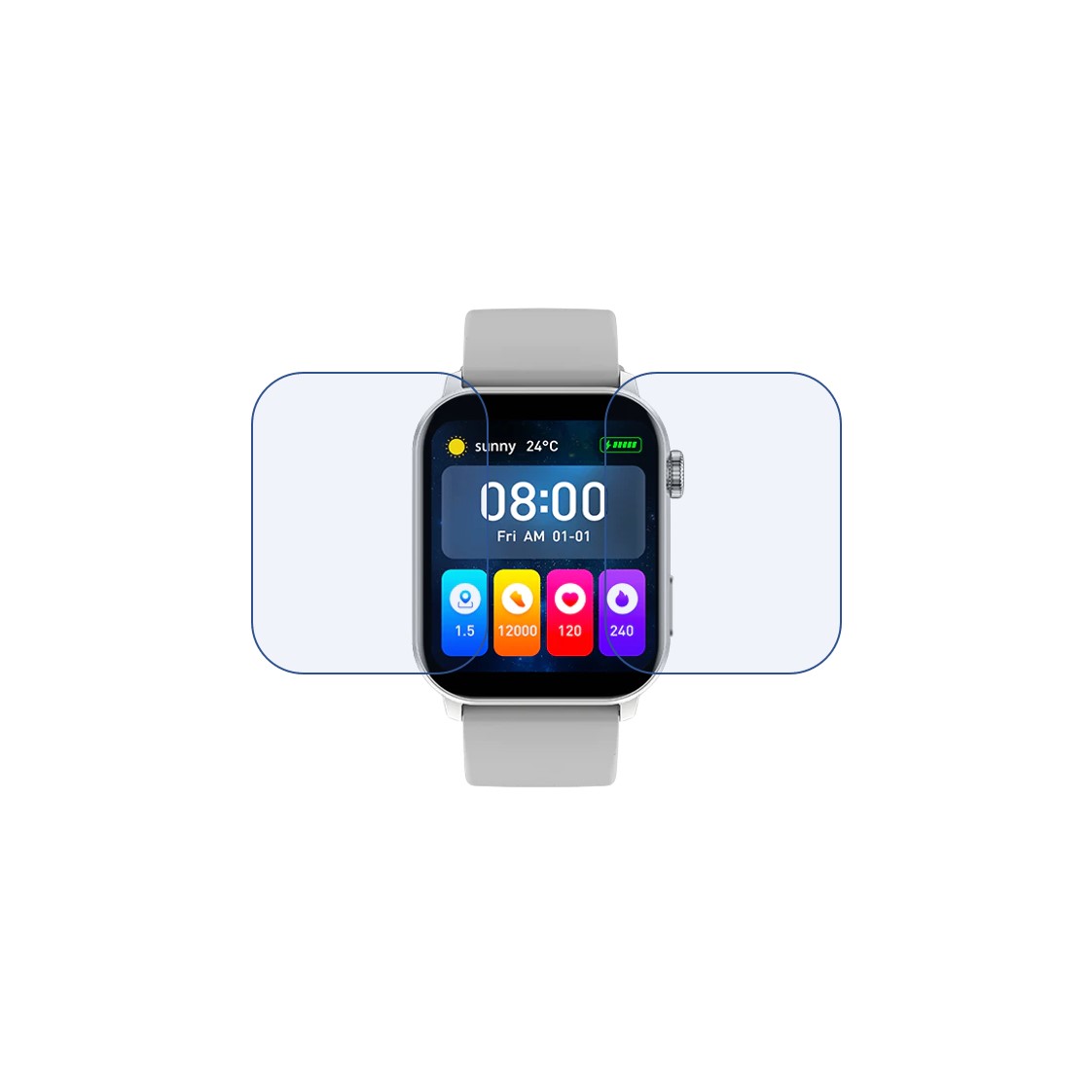 Fire-Boltt Ninja Bell Smartwatch Screen Protector 9H Protective Compatible Flexible