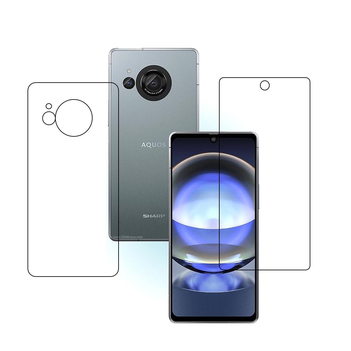 Sharp Aquos R8s (Front & Back) 9H Protective Flexible Compatible Mobile Screen Protector