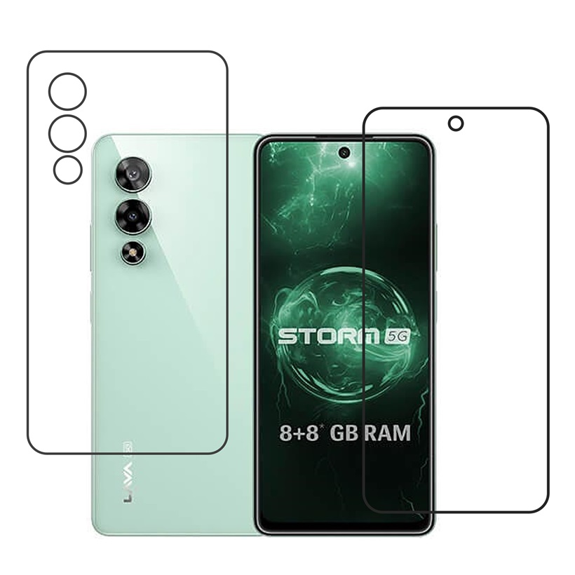 Lava Storm Protective Compatible Mobile Screen Protector For (Not a Tempered glass)