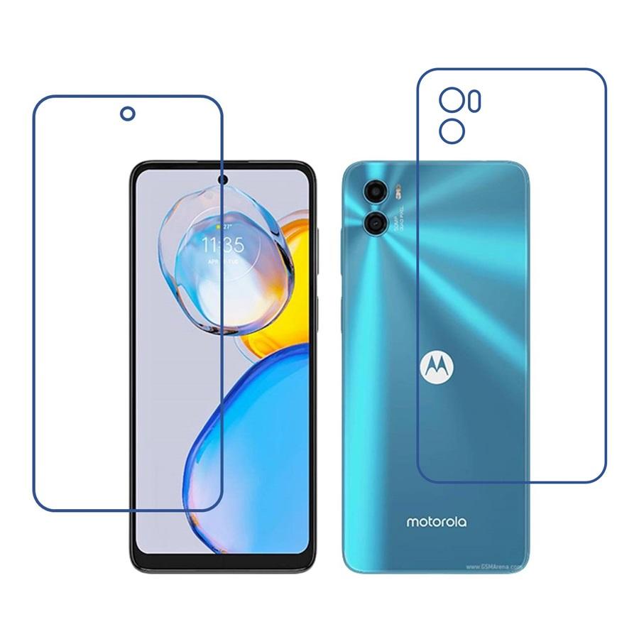 Motorola Moto E32 (India) 9H Protective Compatible Mobile Screen Protector For Front & Back (Not a Tempered glass)