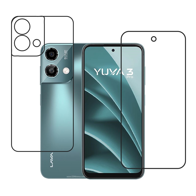 Lava Yuva 3 Pro Protective Compatible Mobile Screen Protector For (Not a Tempered glass)