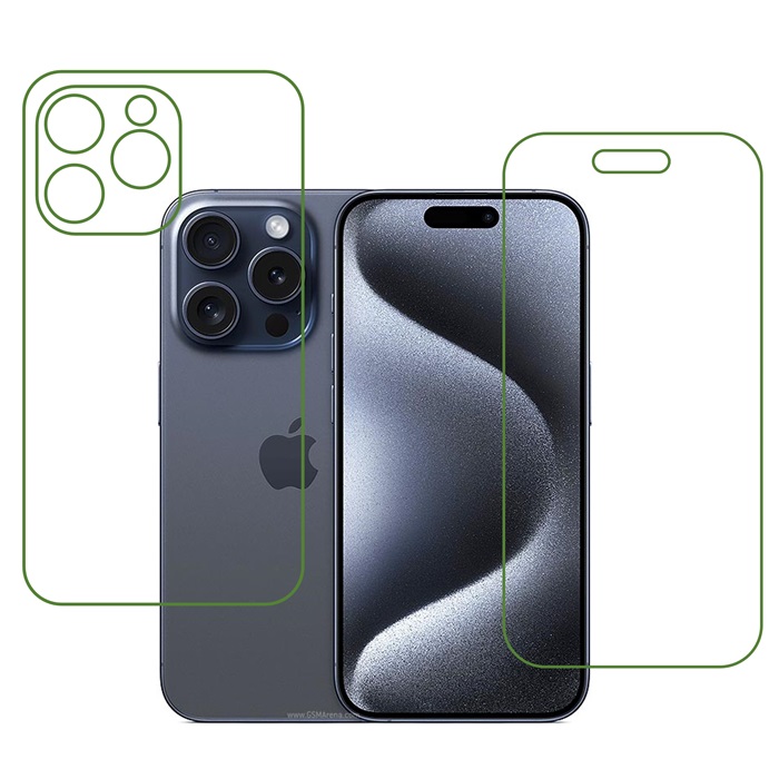 Apple iPhone 15 Pro Protective Compatible Mobile Screen Protector For (Not a Tempered glass)
