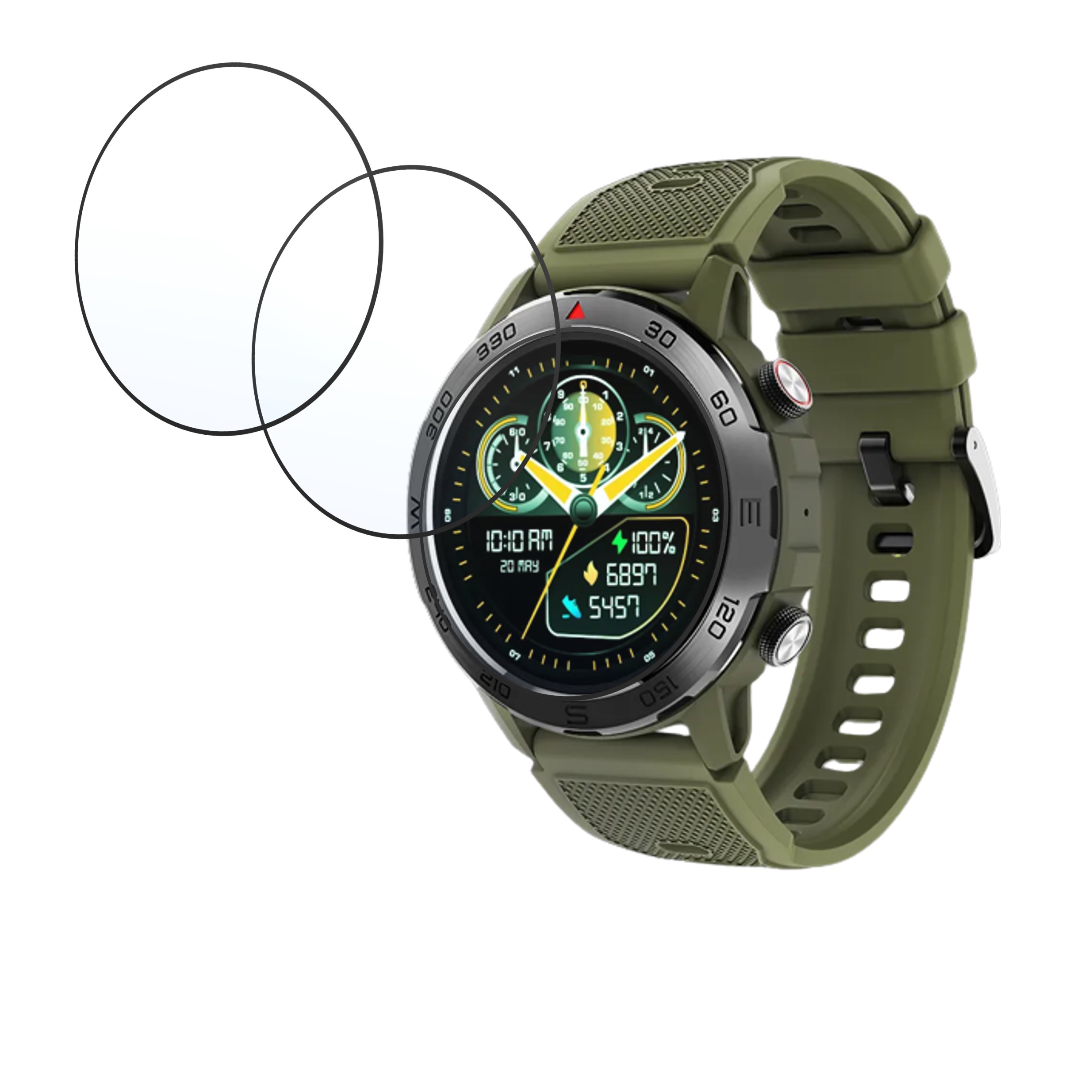 beatXP Duke Smartwatch Screen Protector 9H Protective Compatible Flexible