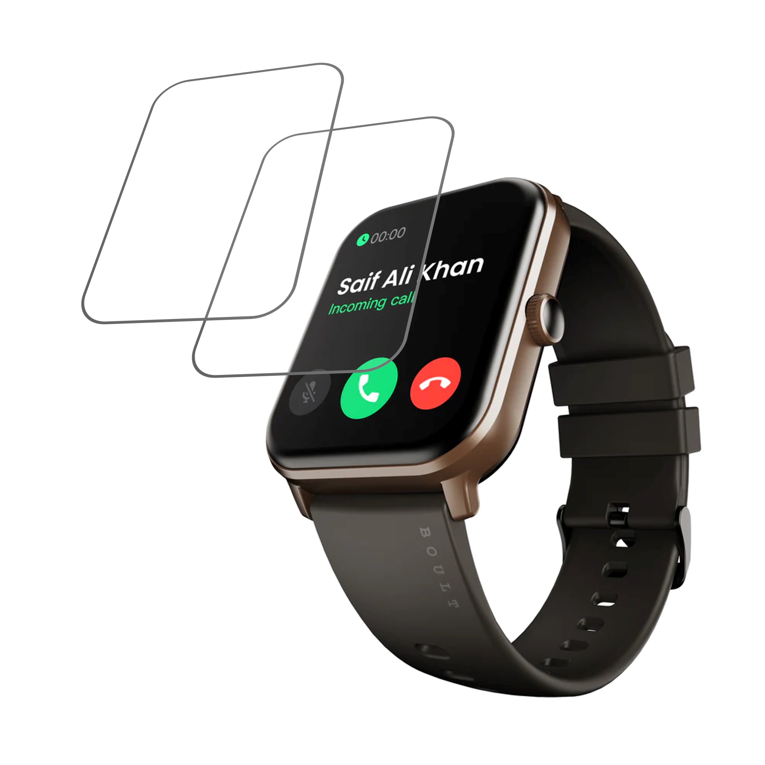 Boult Drift plus Smartwatch Screen Protector 9H Protective Compatible Flexible